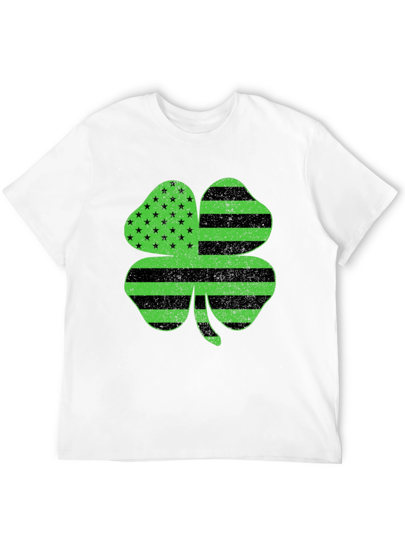Shamrock American Flag T-Shirt - St. Patricks Day