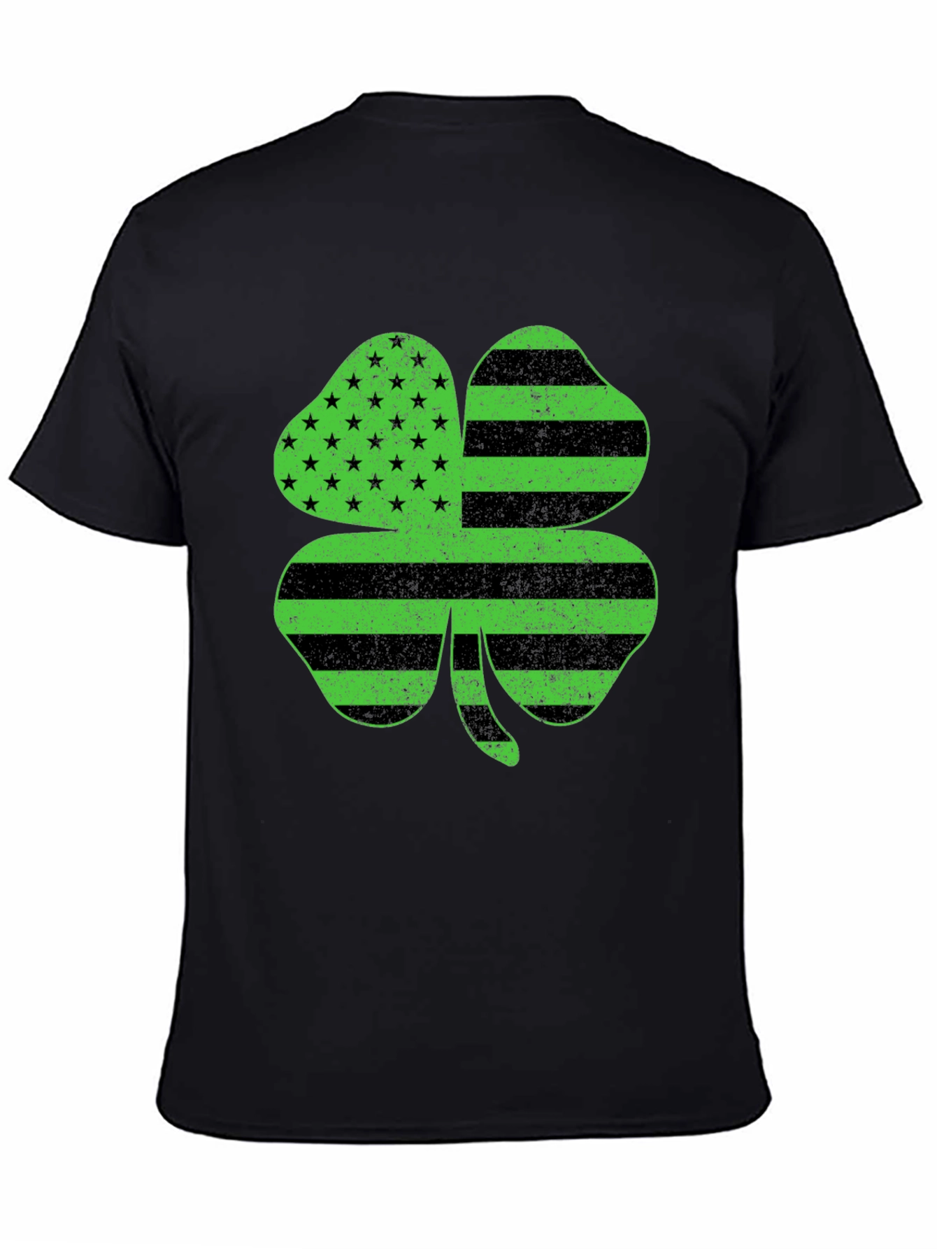 Shamrock American Flag T-Shirt - St. Patricks Day