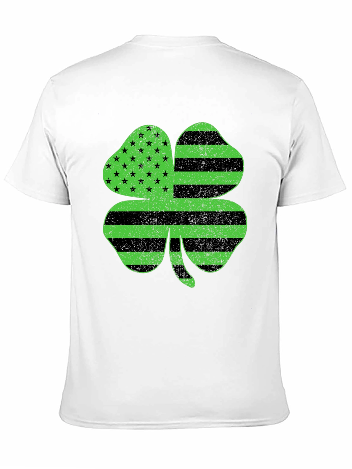 Shamrock American Flag T-Shirt - St. Patricks Day