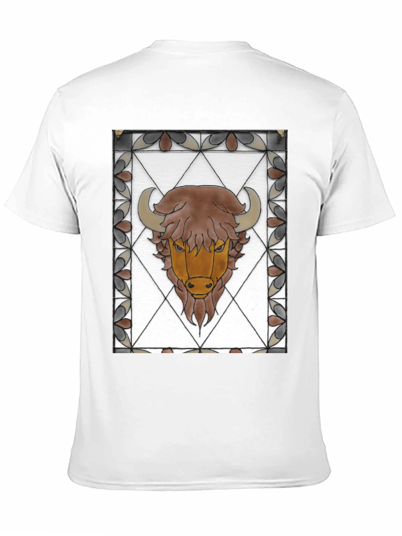 Bison Stained Glass Graphic Tee