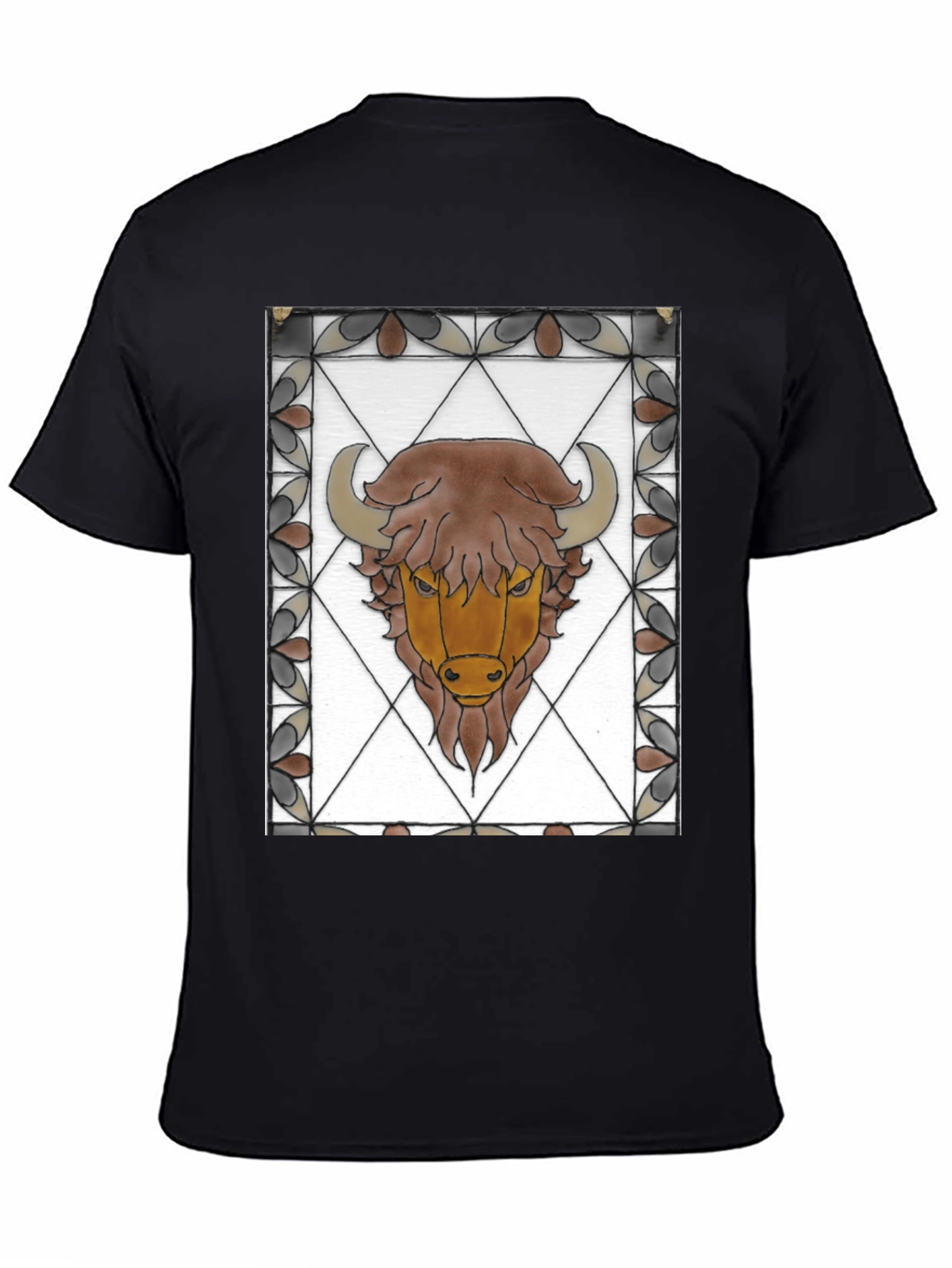 Bison Stained Glass Graphic Tee