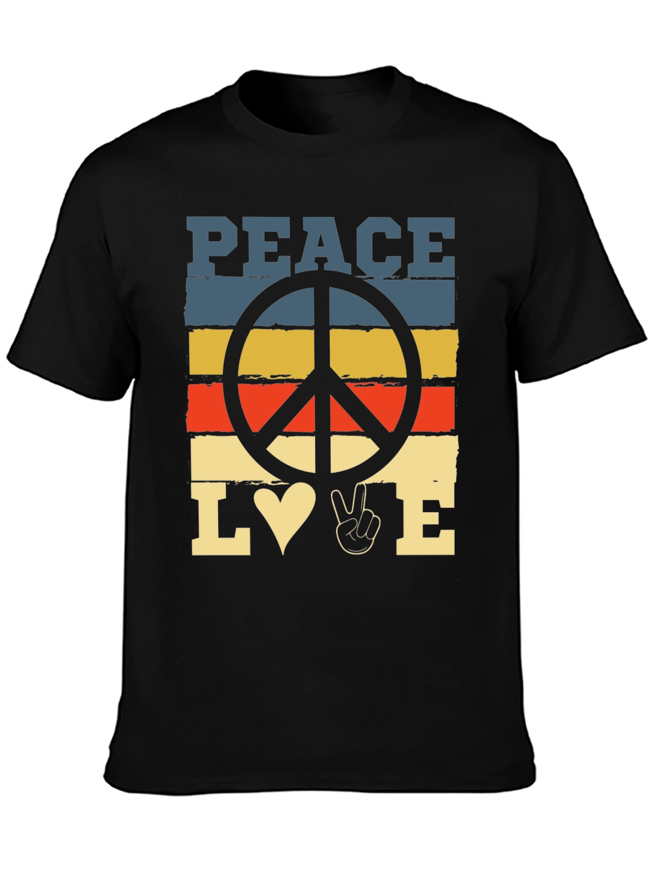 Peace Love T-Shirt - Retro Graphic Tee
