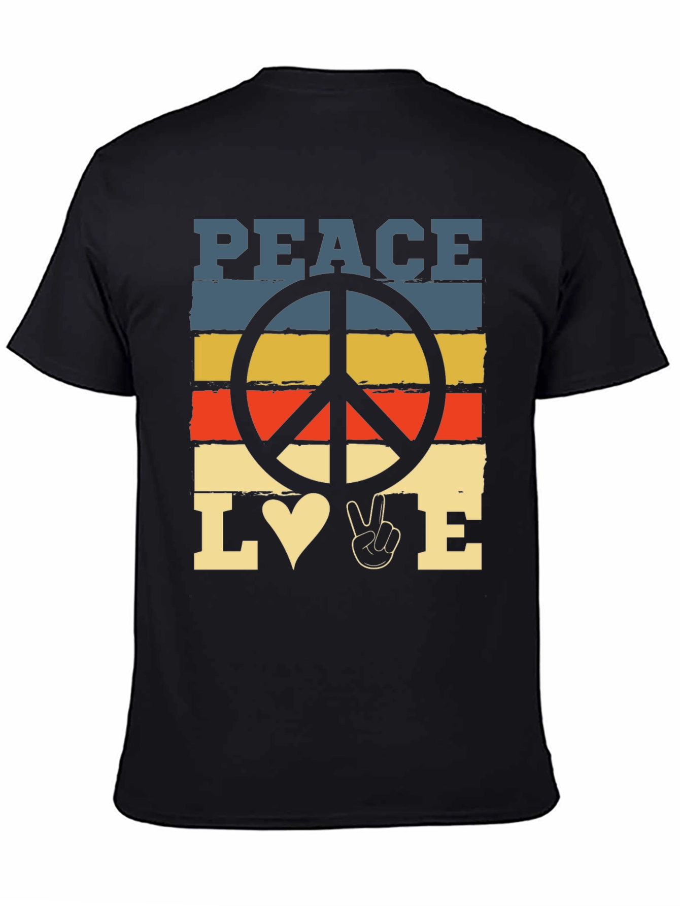 Peace Love T-Shirt - Retro Graphic Tee