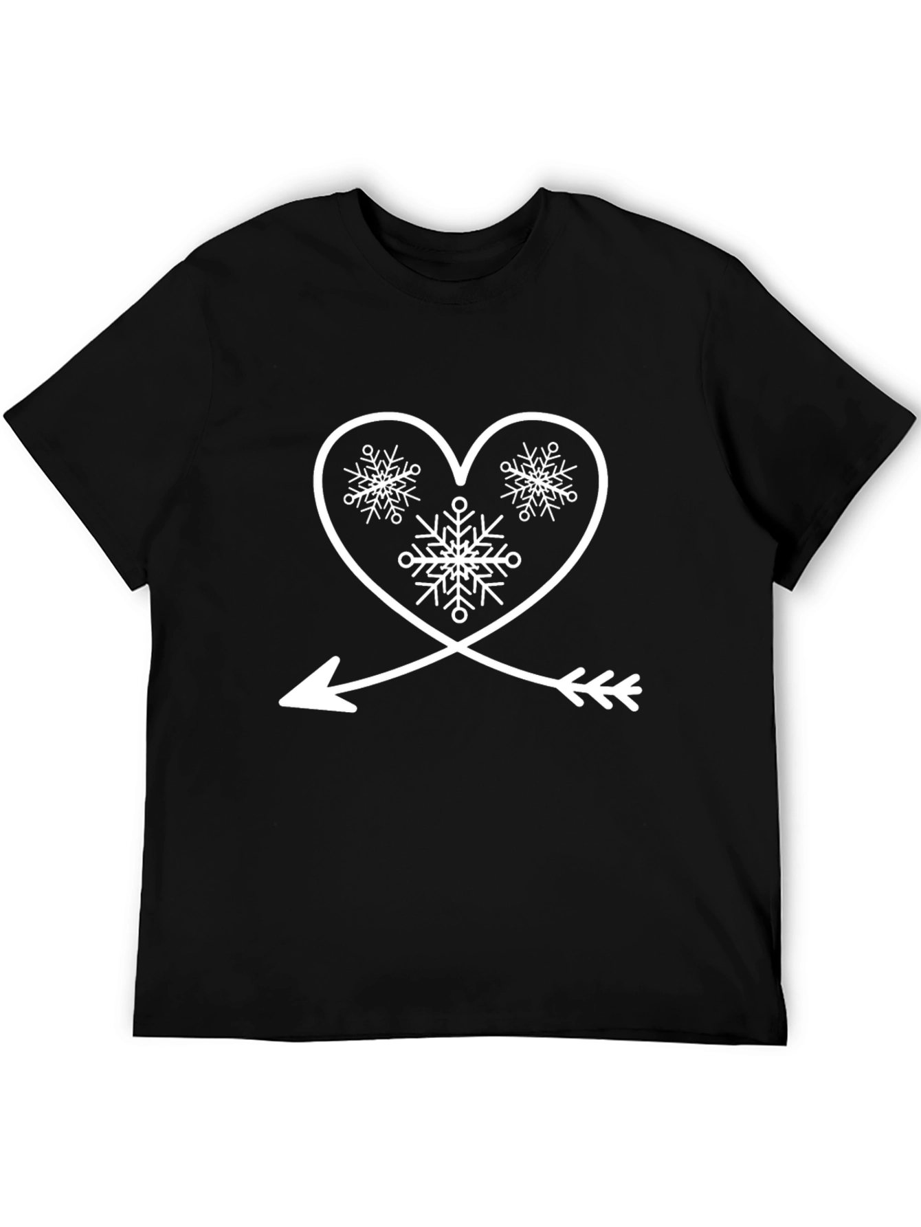 Heart Arrow Snowflake Graphic Tee