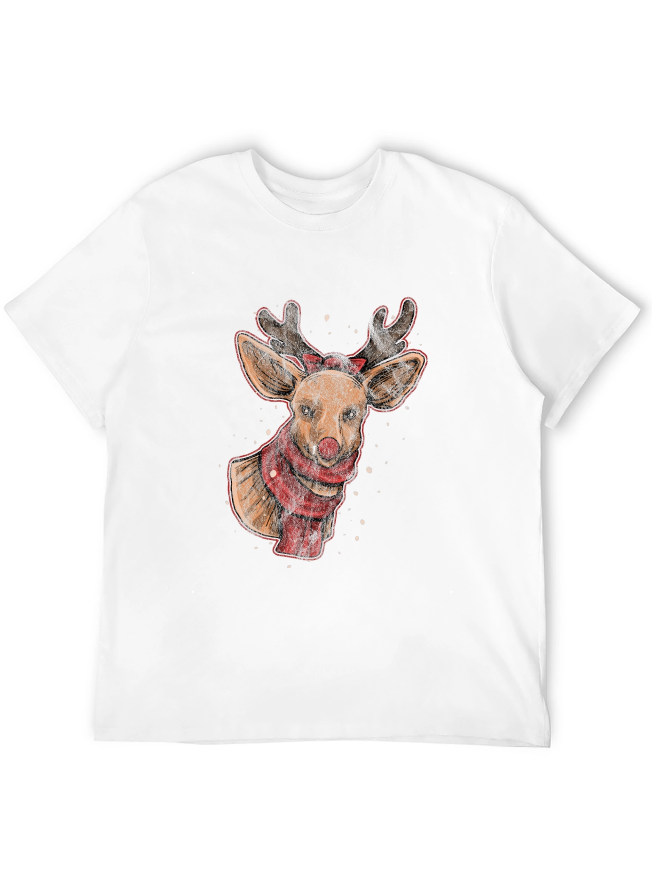 Reindeer Graphic Tee - Holiday Festive Style