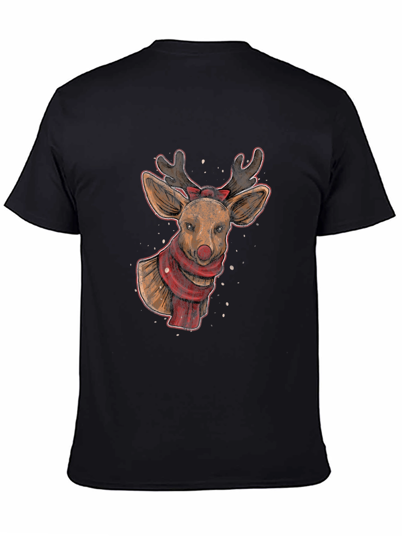 Reindeer Graphic Tee - Holiday Festive Style
