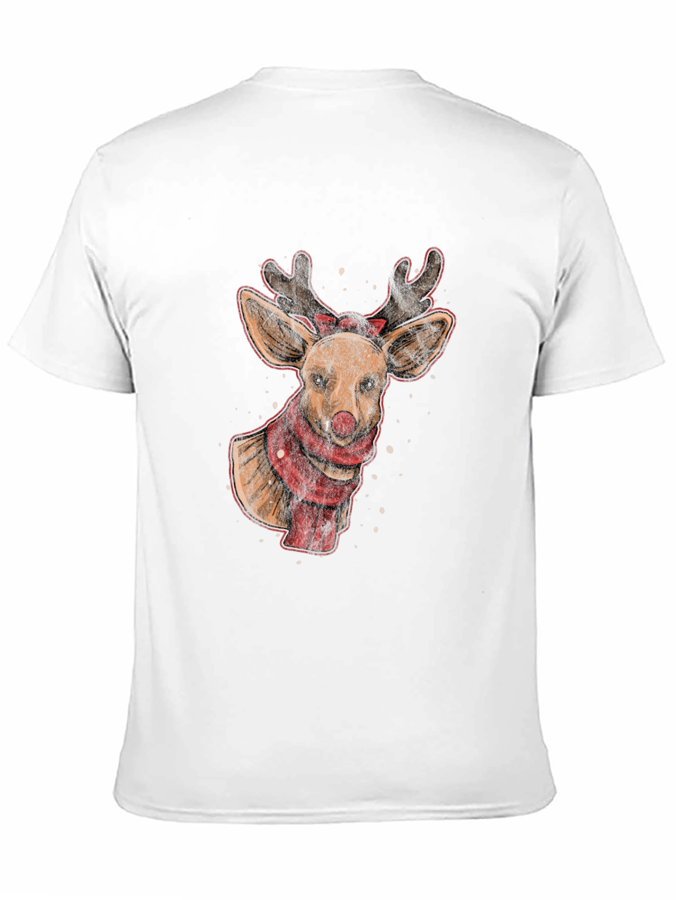 Reindeer Graphic Tee - Holiday Festive Style