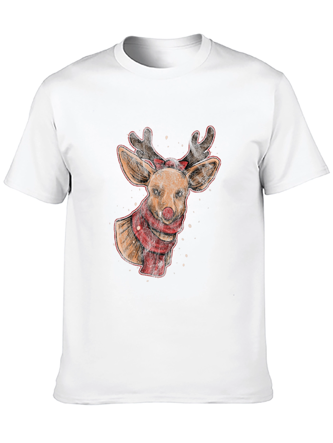 Reindeer Graphic Tee - Holiday Festive Style