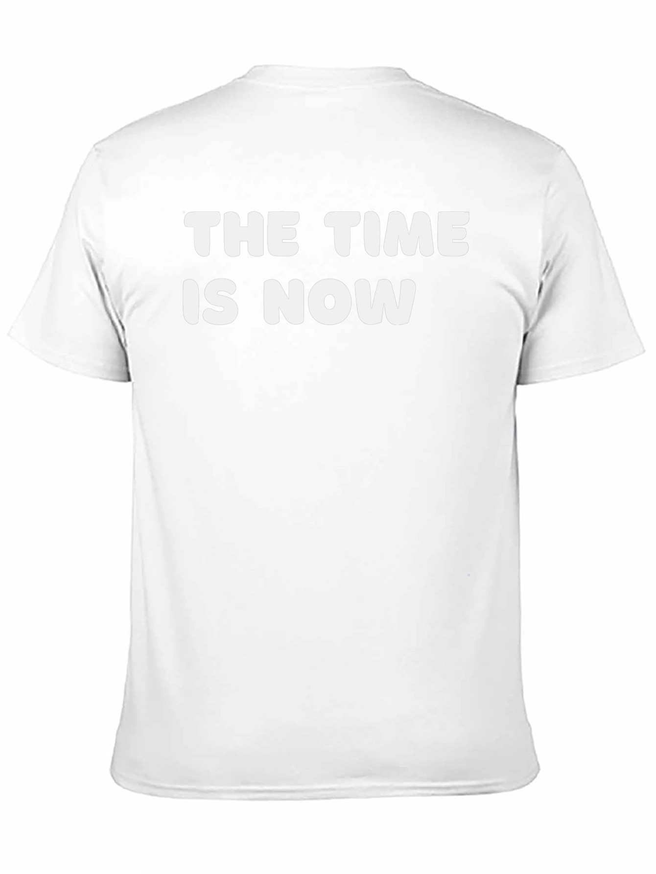 The Time Is Now Black Graphic Tee