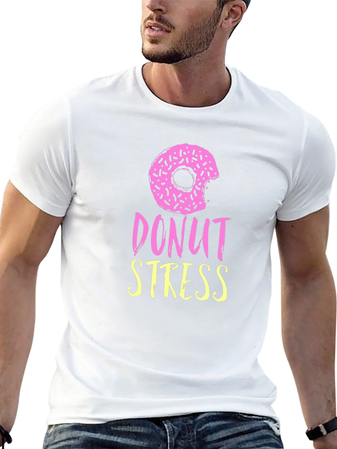 Donut Stress Black Graphic Tee