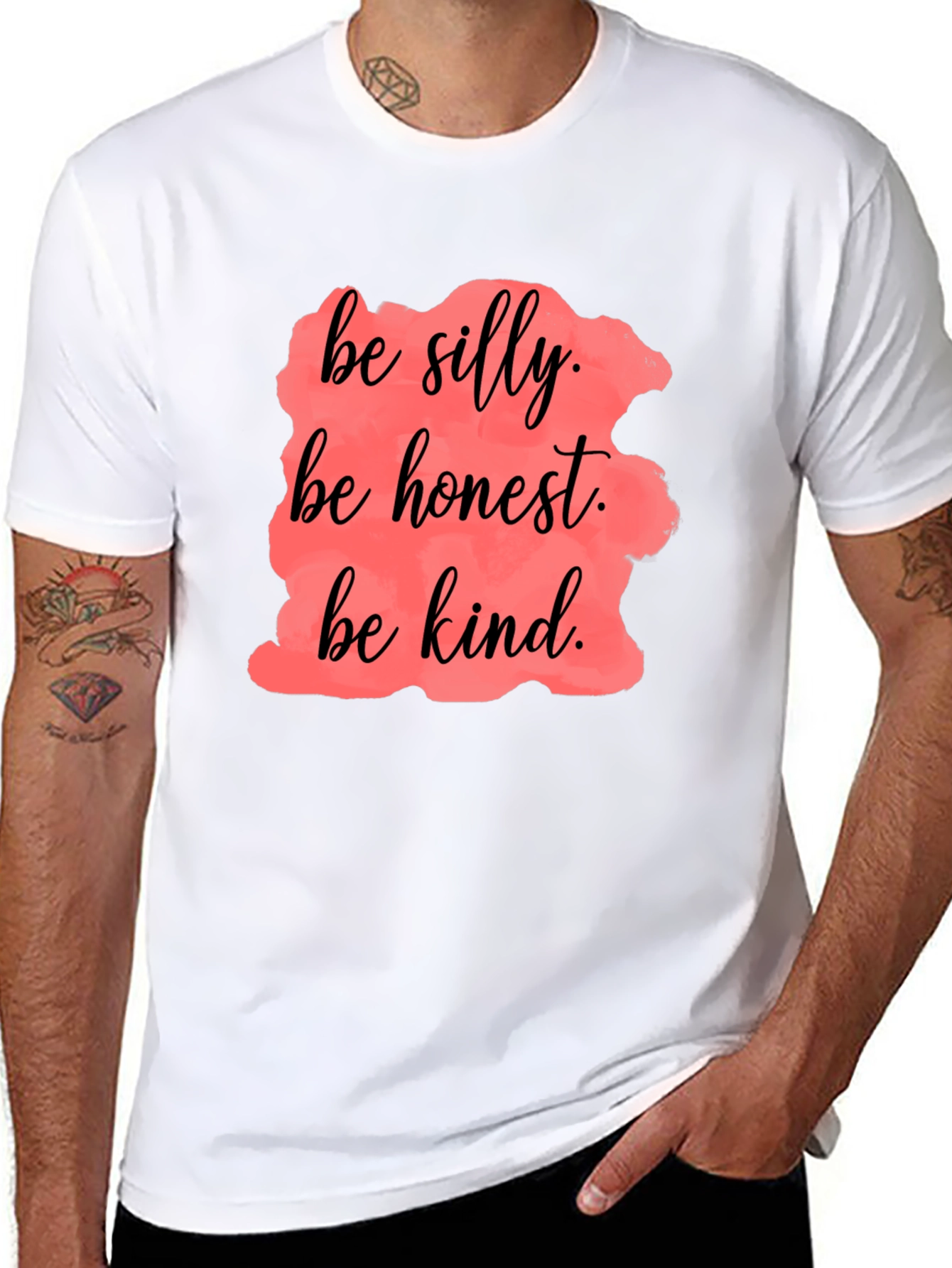Be Silly Honest Kind Black T-Shirt