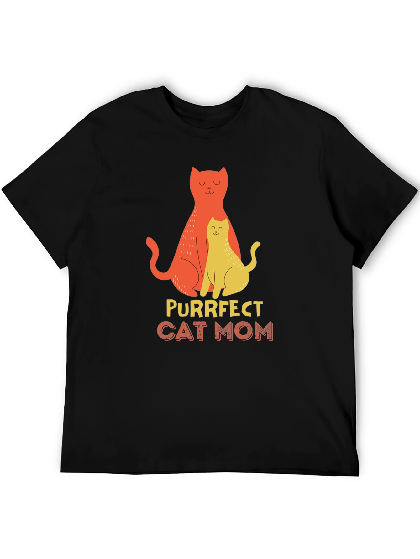 Purrfect Cat Mom T-Shirt - Stylish Graphic Tee