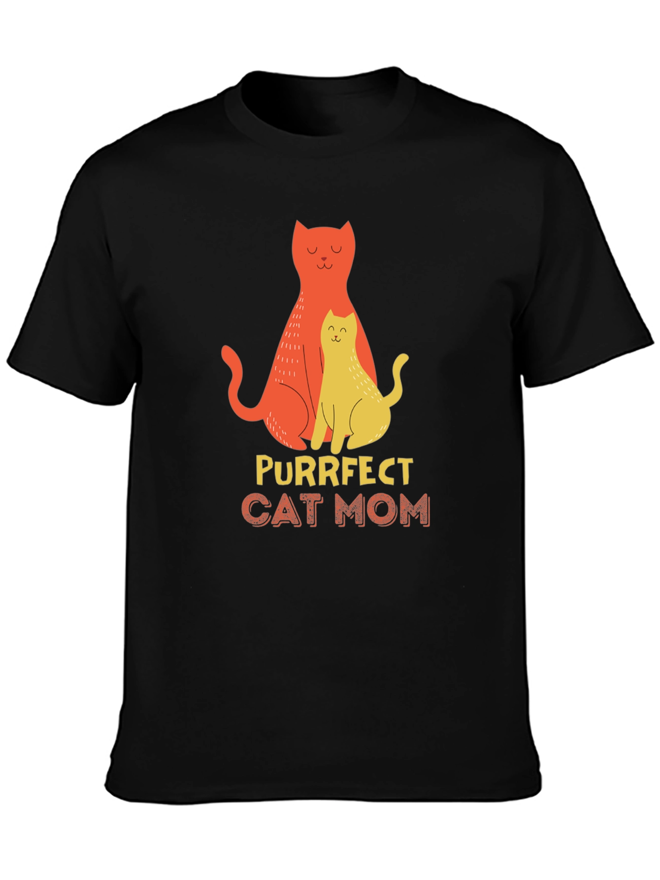 Purrfect Cat Mom T-Shirt - Stylish Graphic Tee