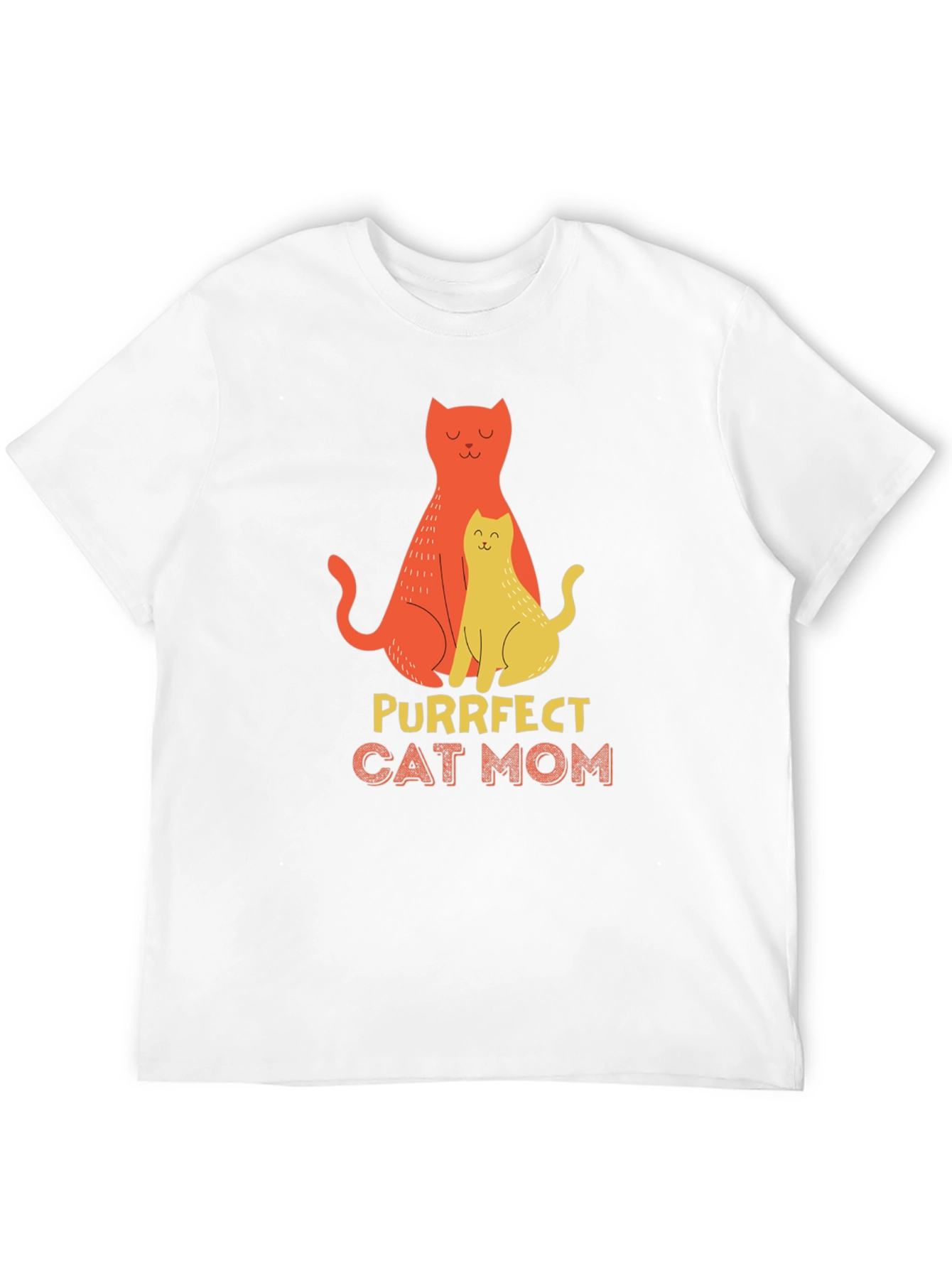 Purrfect Cat Mom T-Shirt - Stylish Graphic Tee