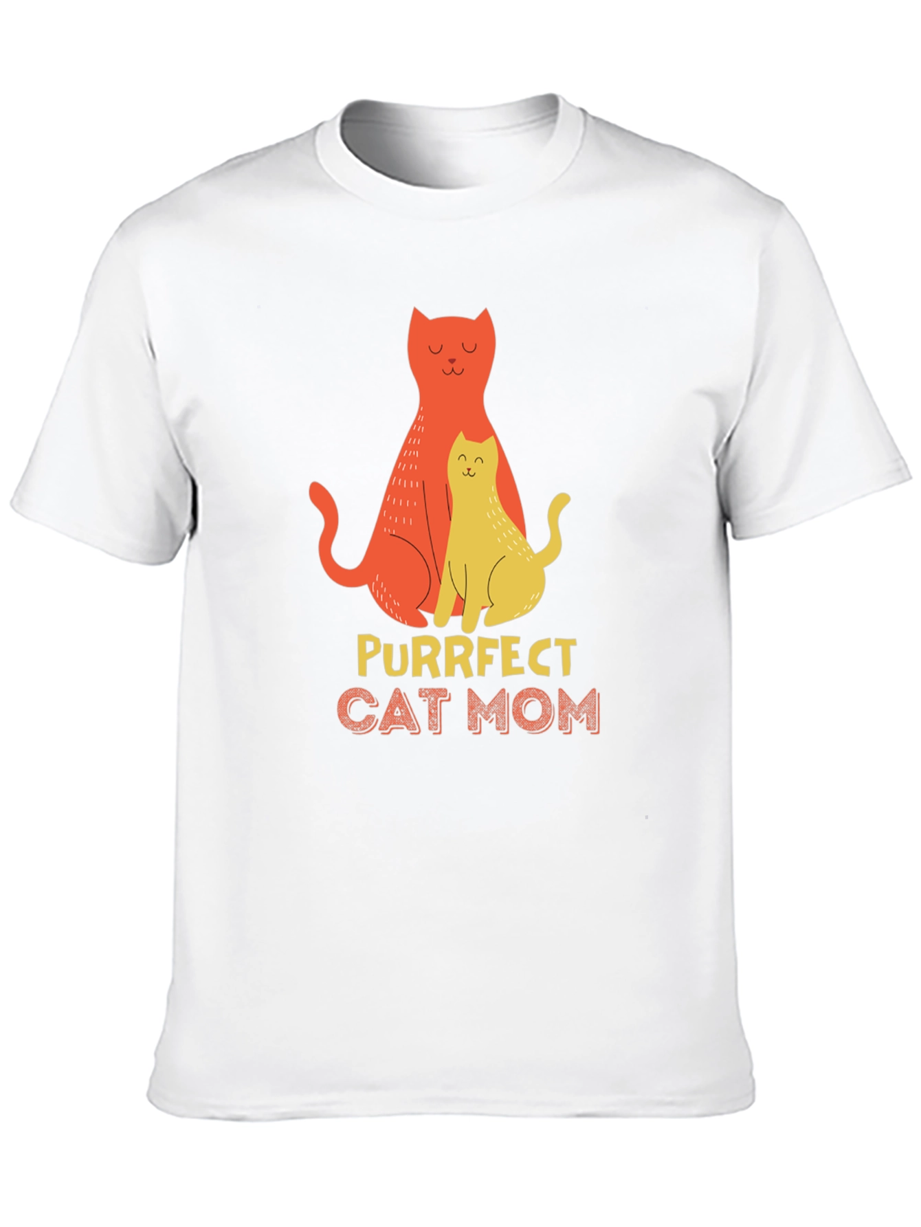 Purrfect Cat Mom T-Shirt - Stylish Graphic Tee