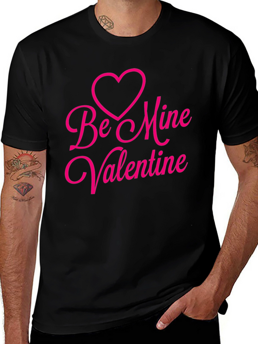 Be Mine Valentine Black T-Shirt
