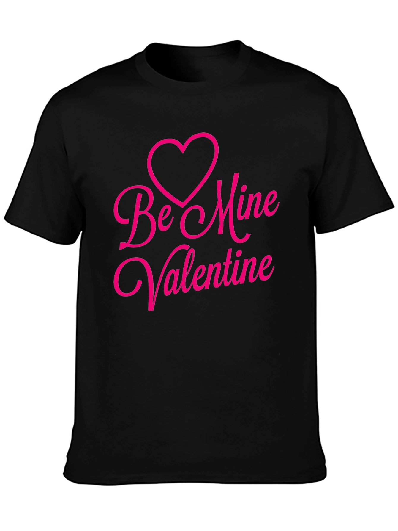 Be Mine Valentine Black T-Shirt