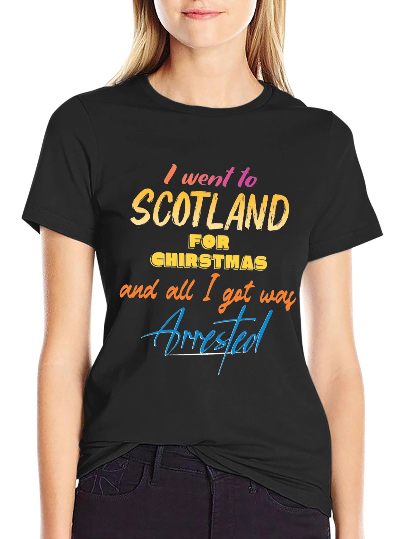 Scotland Christmas Arrest T-Shirt