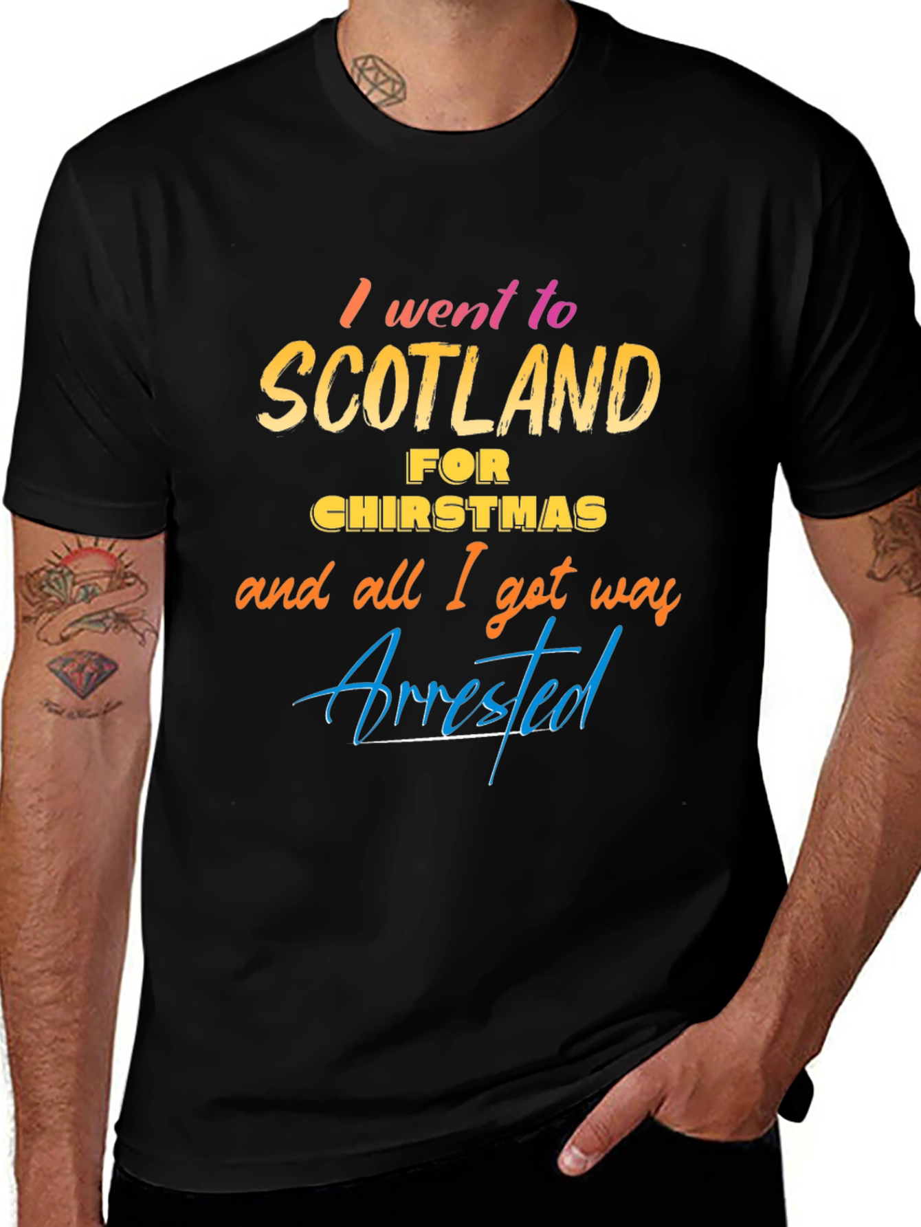 Scotland Christmas Arrest T-Shirt
