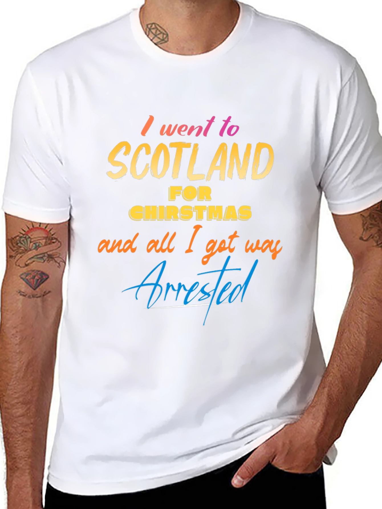 Scotland Christmas Arrest T-Shirt