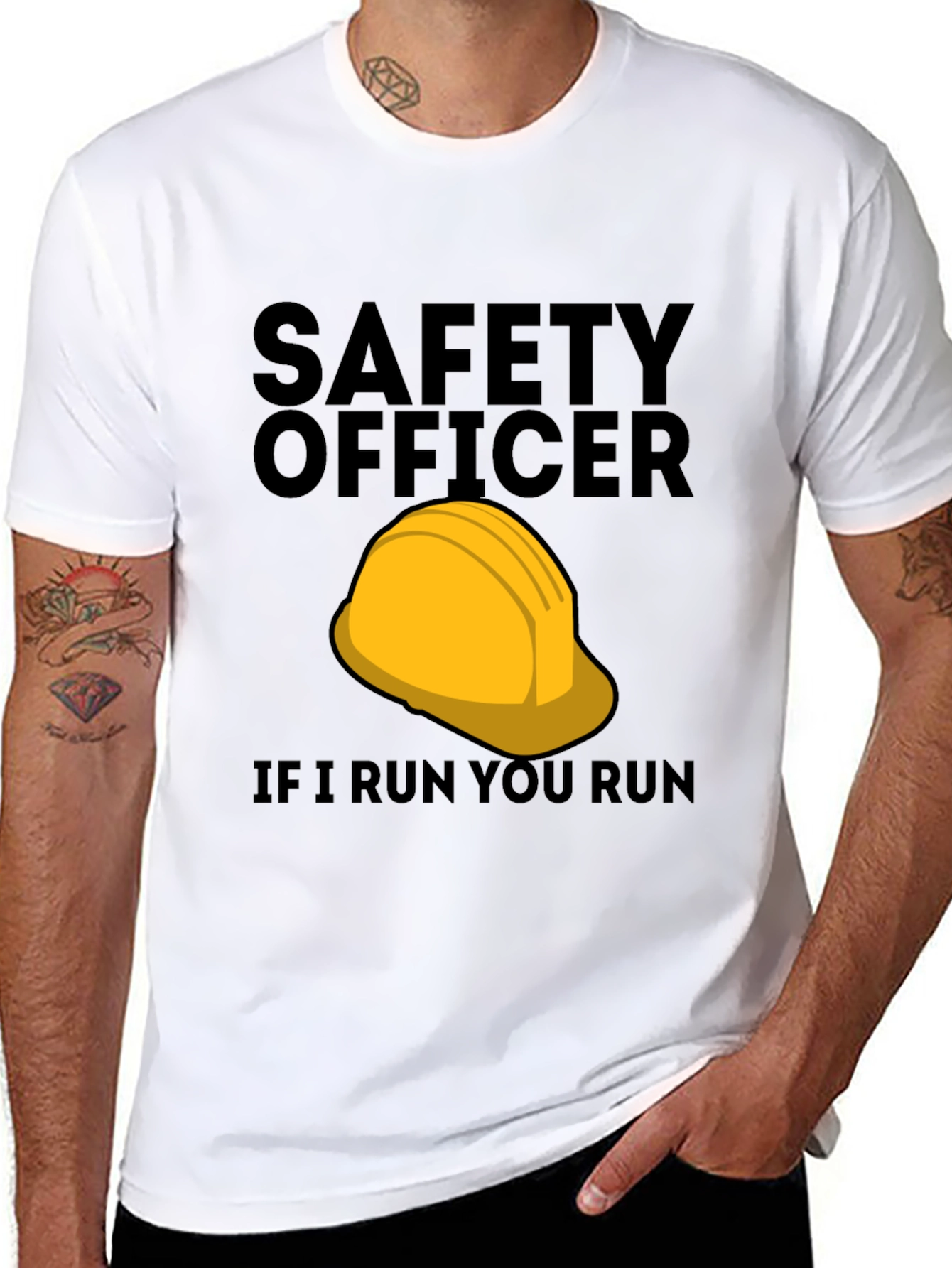 Safety Officer T-Shirt - If I Run You Run