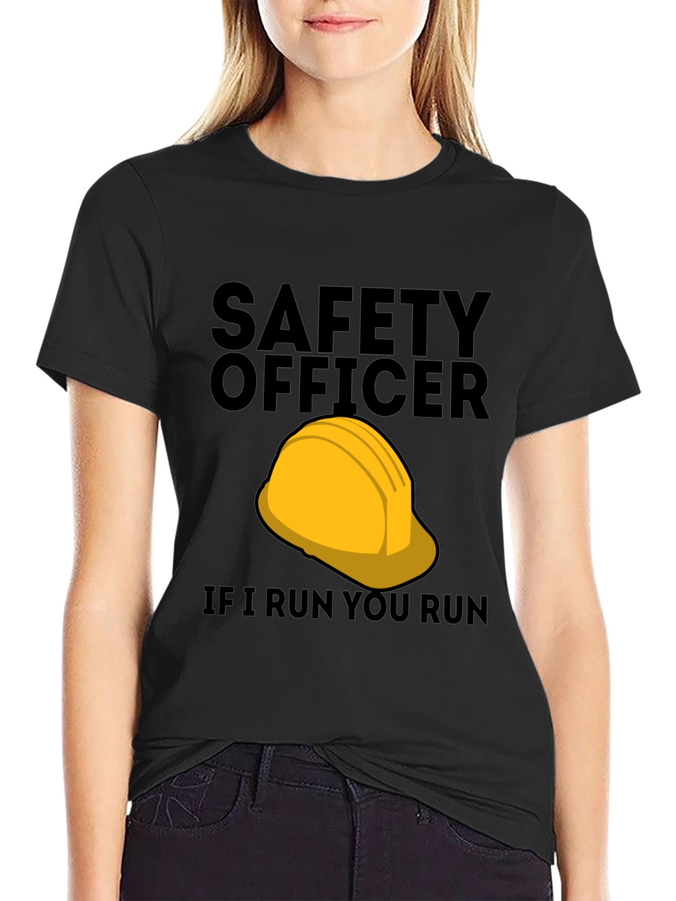 Safety Officer T-Shirt - If I Run You Run