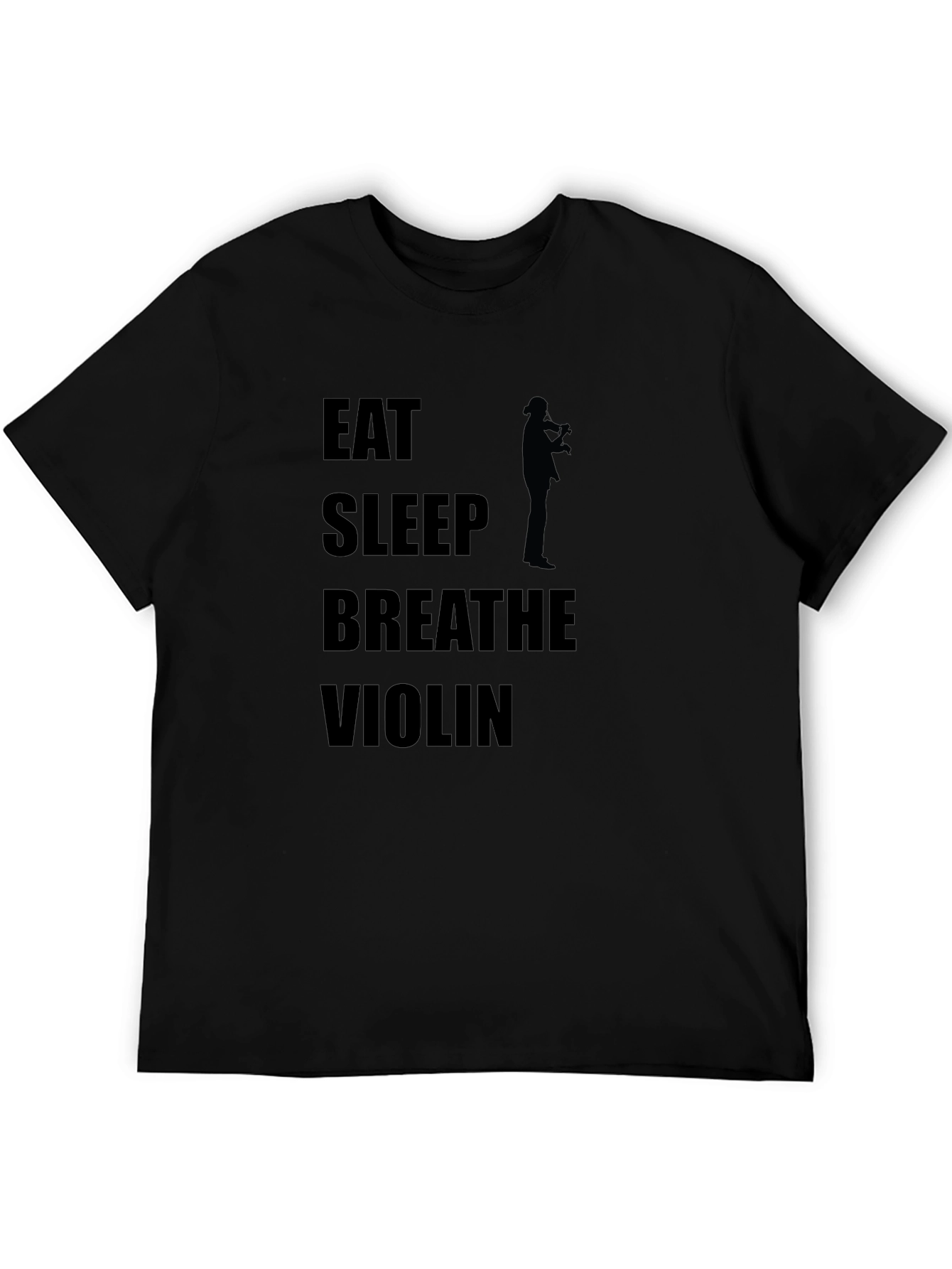 Eat Sleep Breathe Violin Black T-Shirt