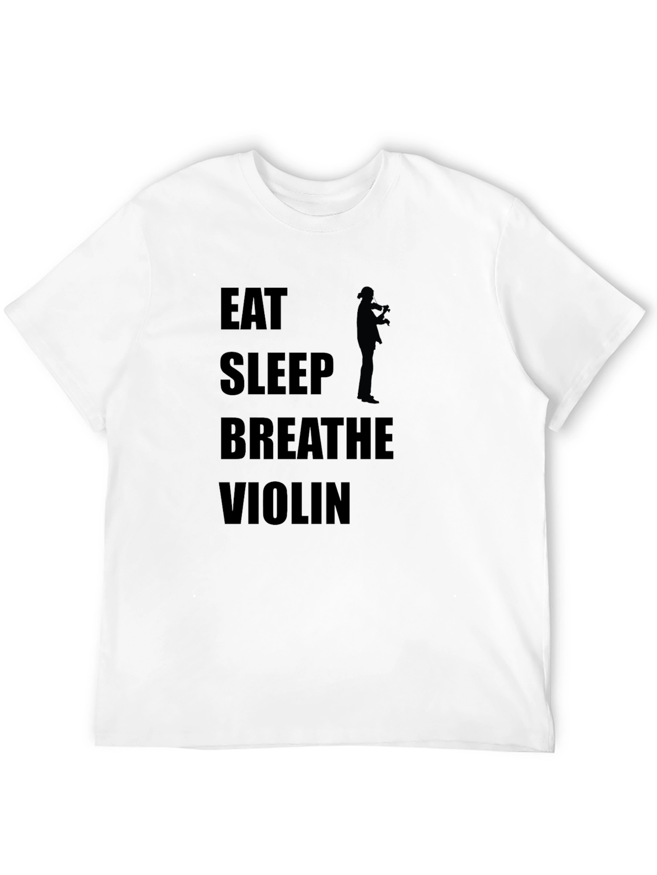 Eat Sleep Breathe Violin Black T-Shirt