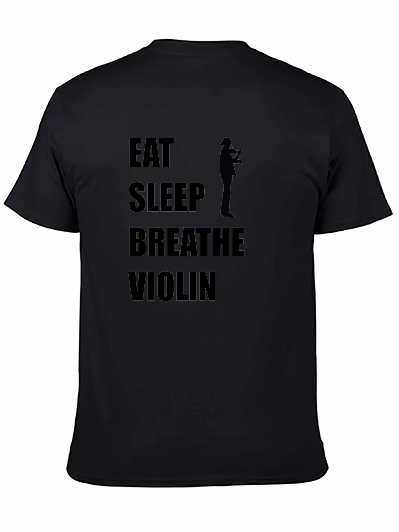 Eat Sleep Breathe Violin Black T-Shirt