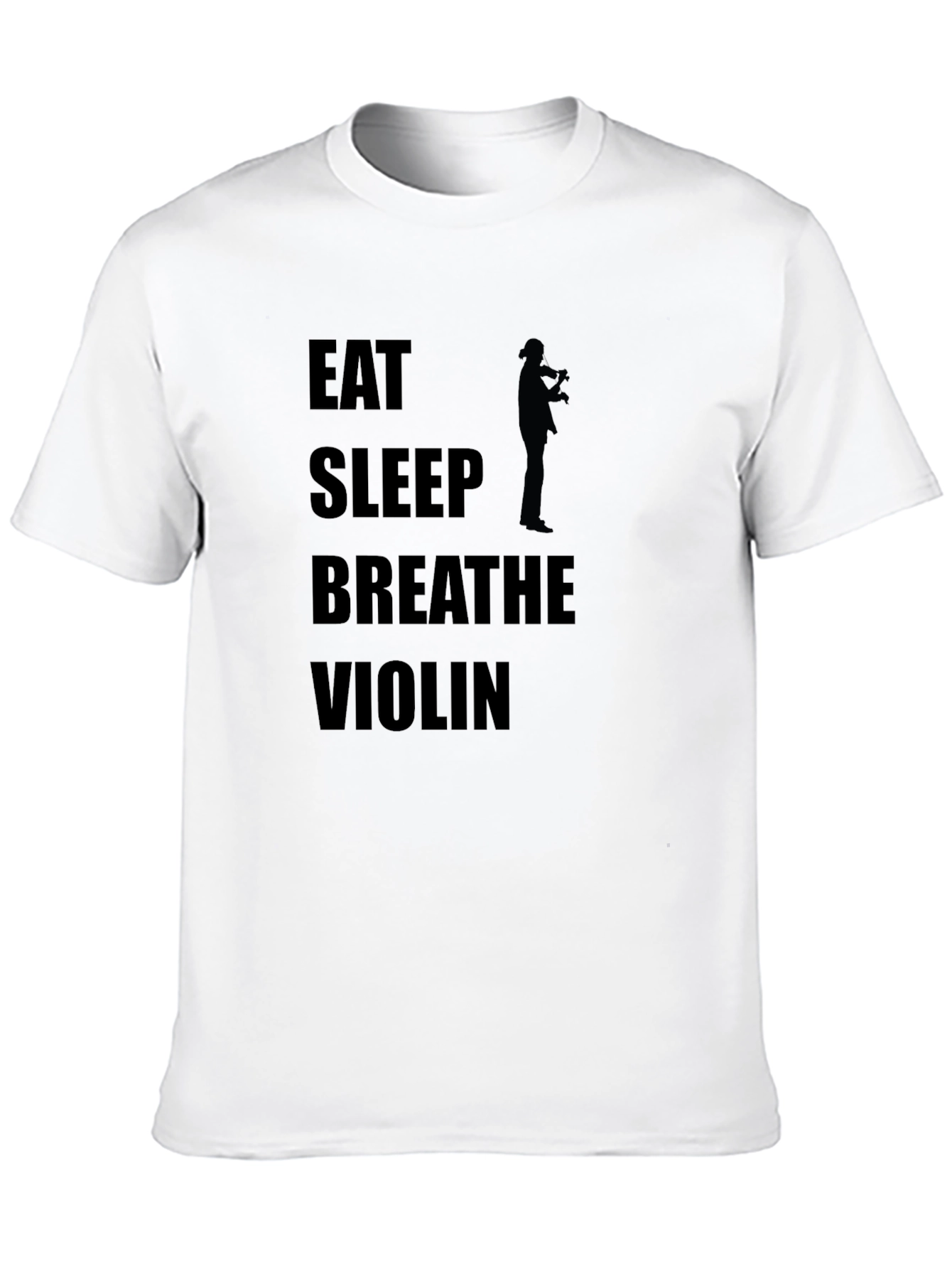 Eat Sleep Breathe Violin Black T-Shirt