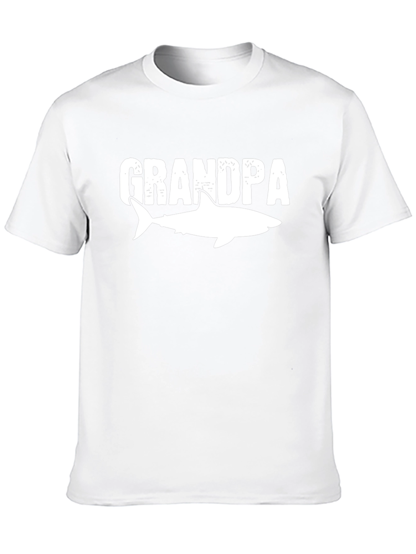 Grandpa Shark Graphic Tee - Mens Black T-Shirt