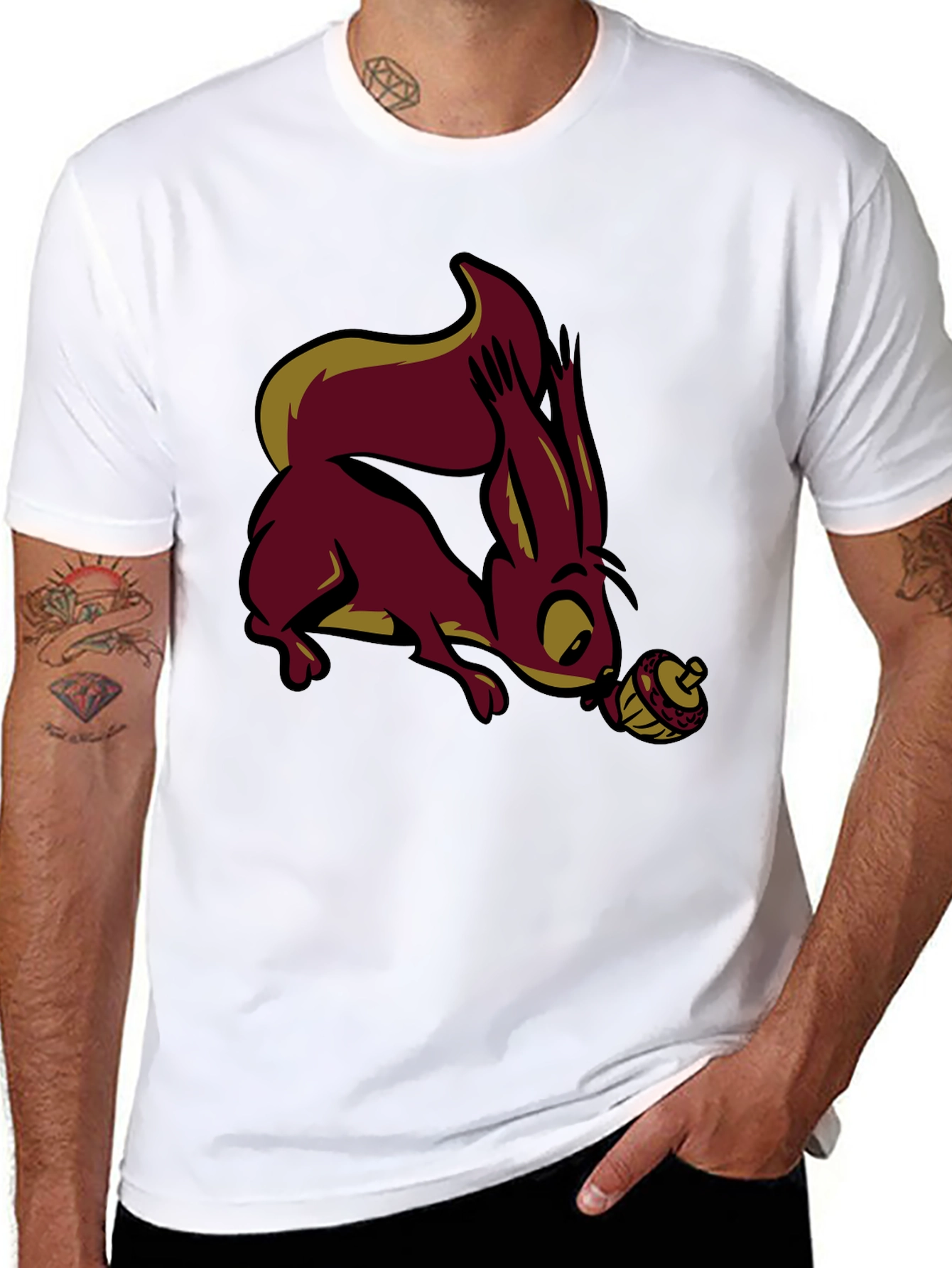Squirrel & Acorn Graphic Tee