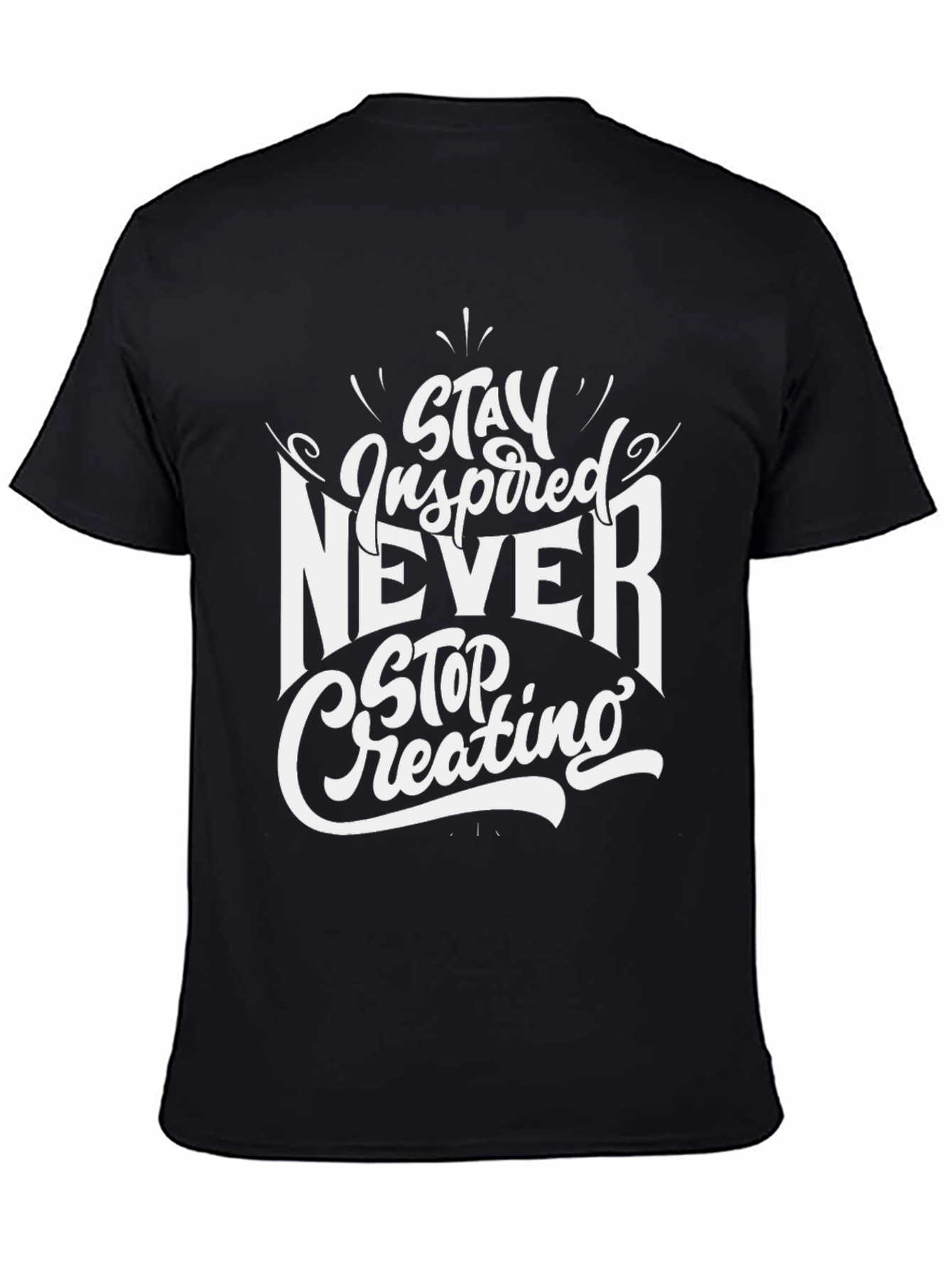 Stay Inspired Graphic Tee - Black