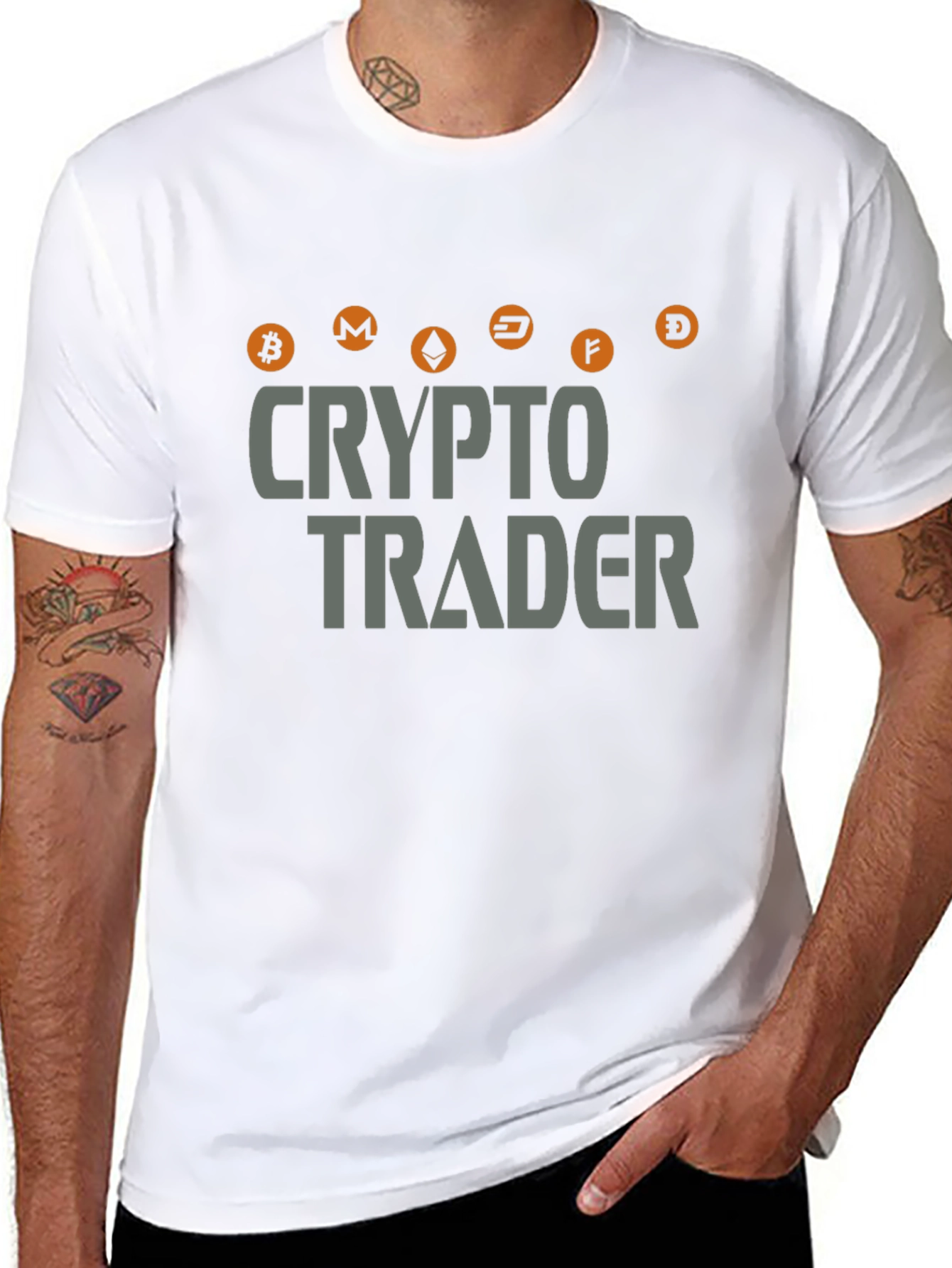 Crypto Trader T-Shirt Bitcoin Cryptocurrency HODL