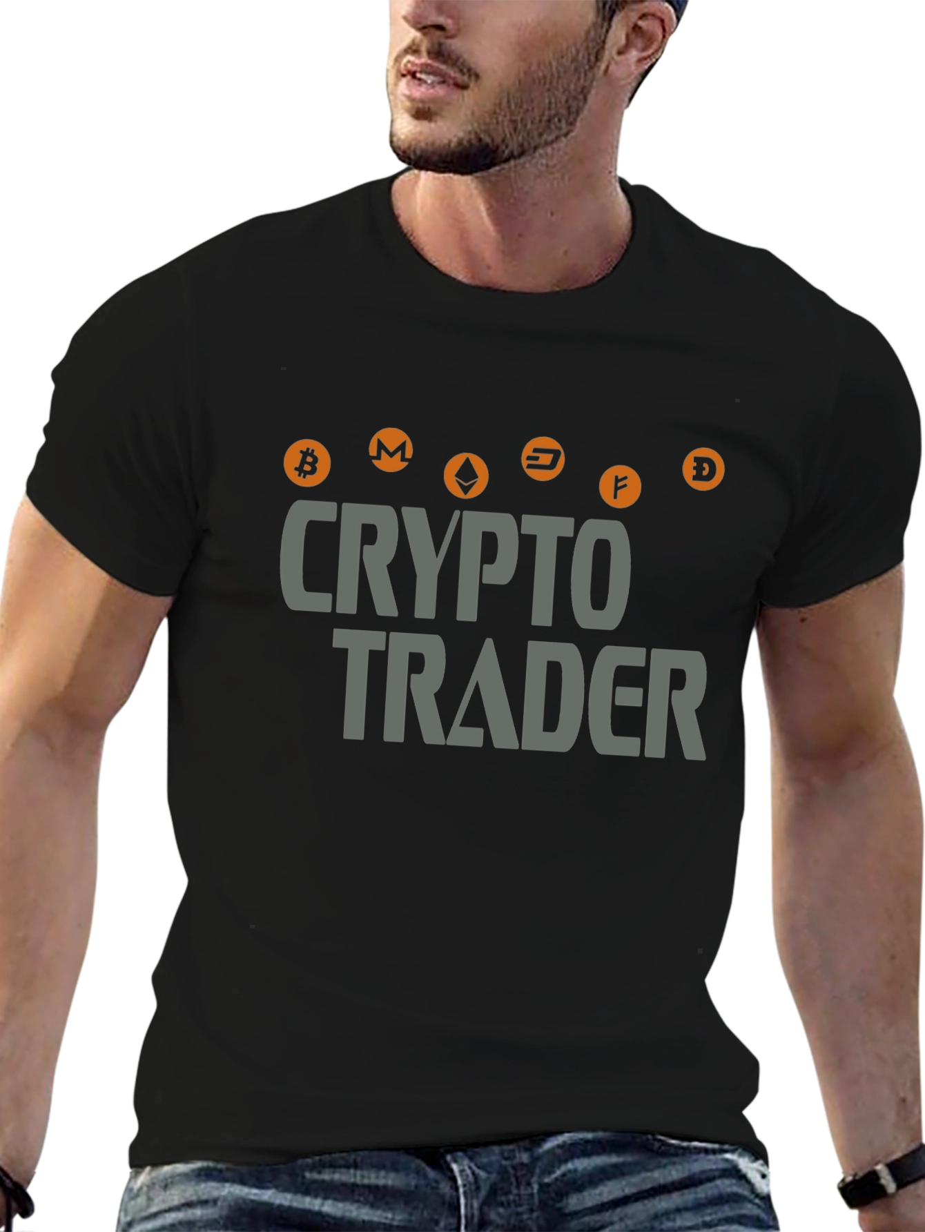 Crypto Trader T-Shirt Bitcoin Cryptocurrency HODL