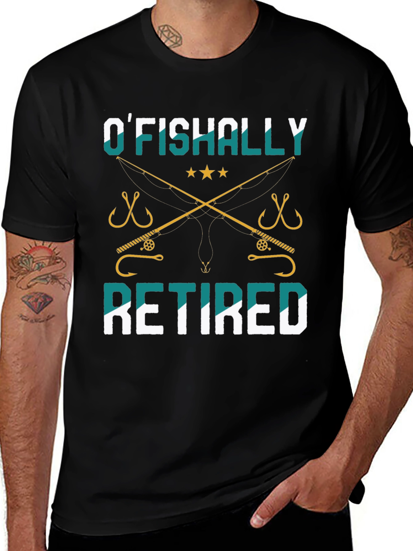 OFishally Retired Fishing T-Shirt