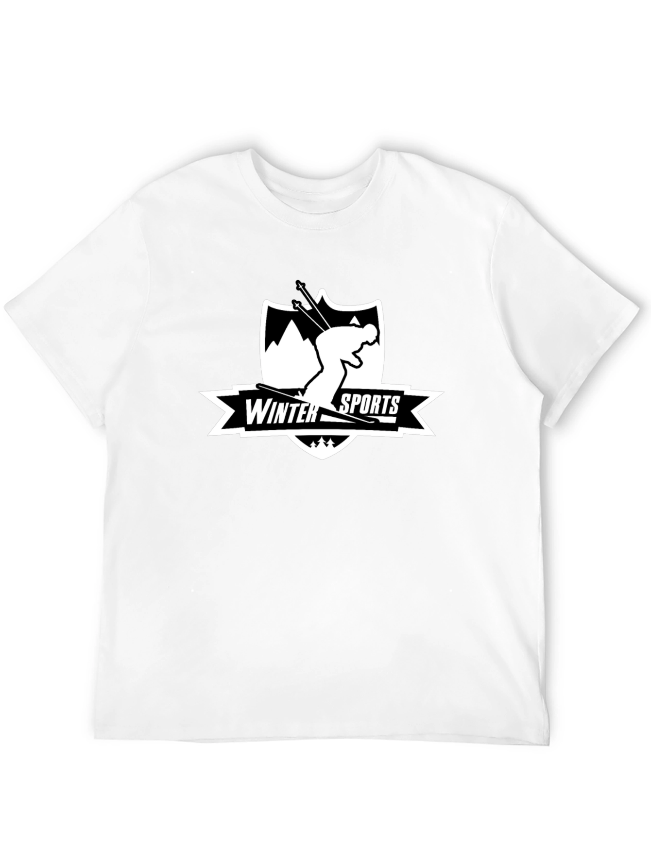Winter Sports Skiing Graphic T-Shirt
