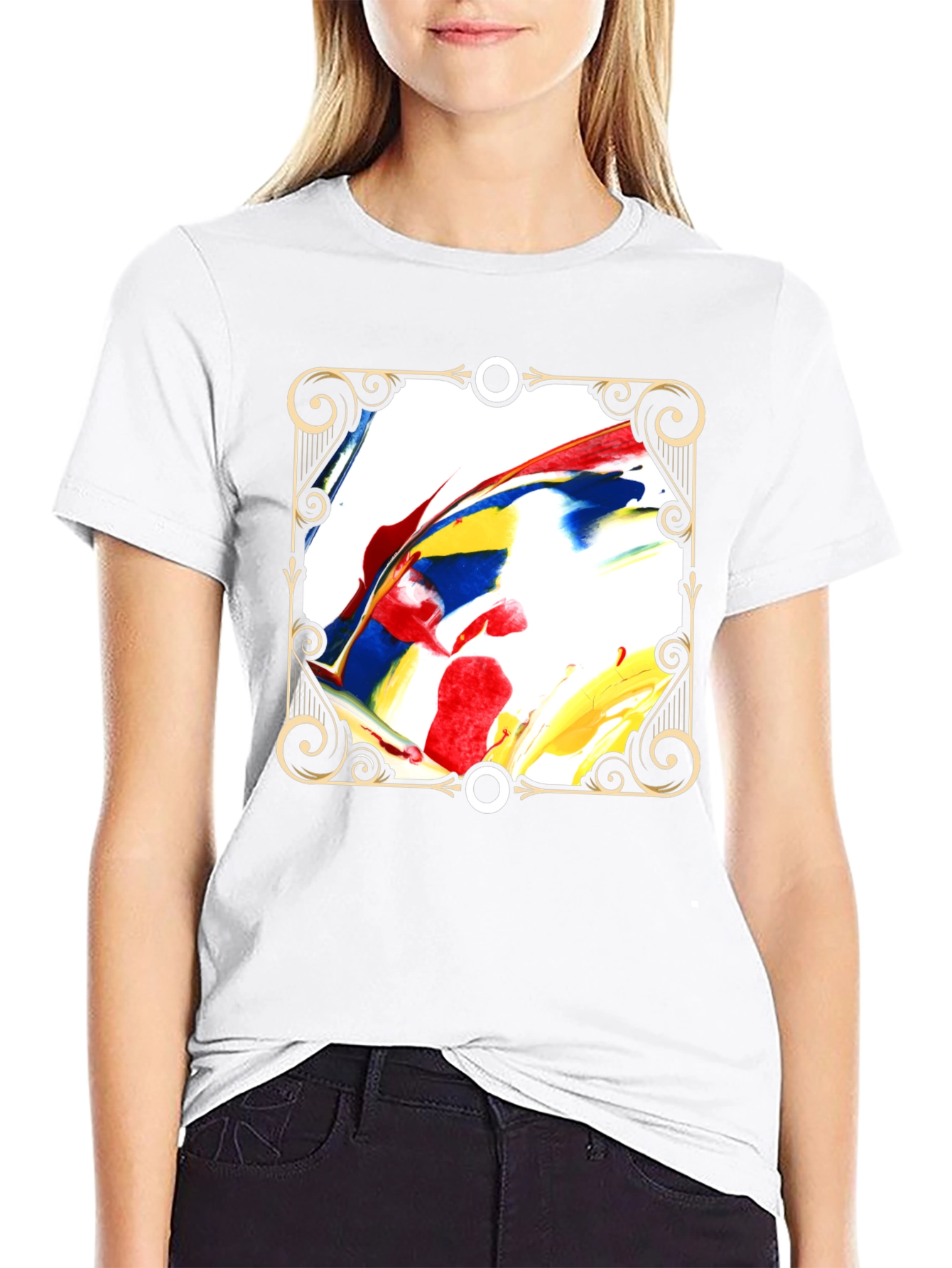 Abstract Art Graphic Tee - Modern Style