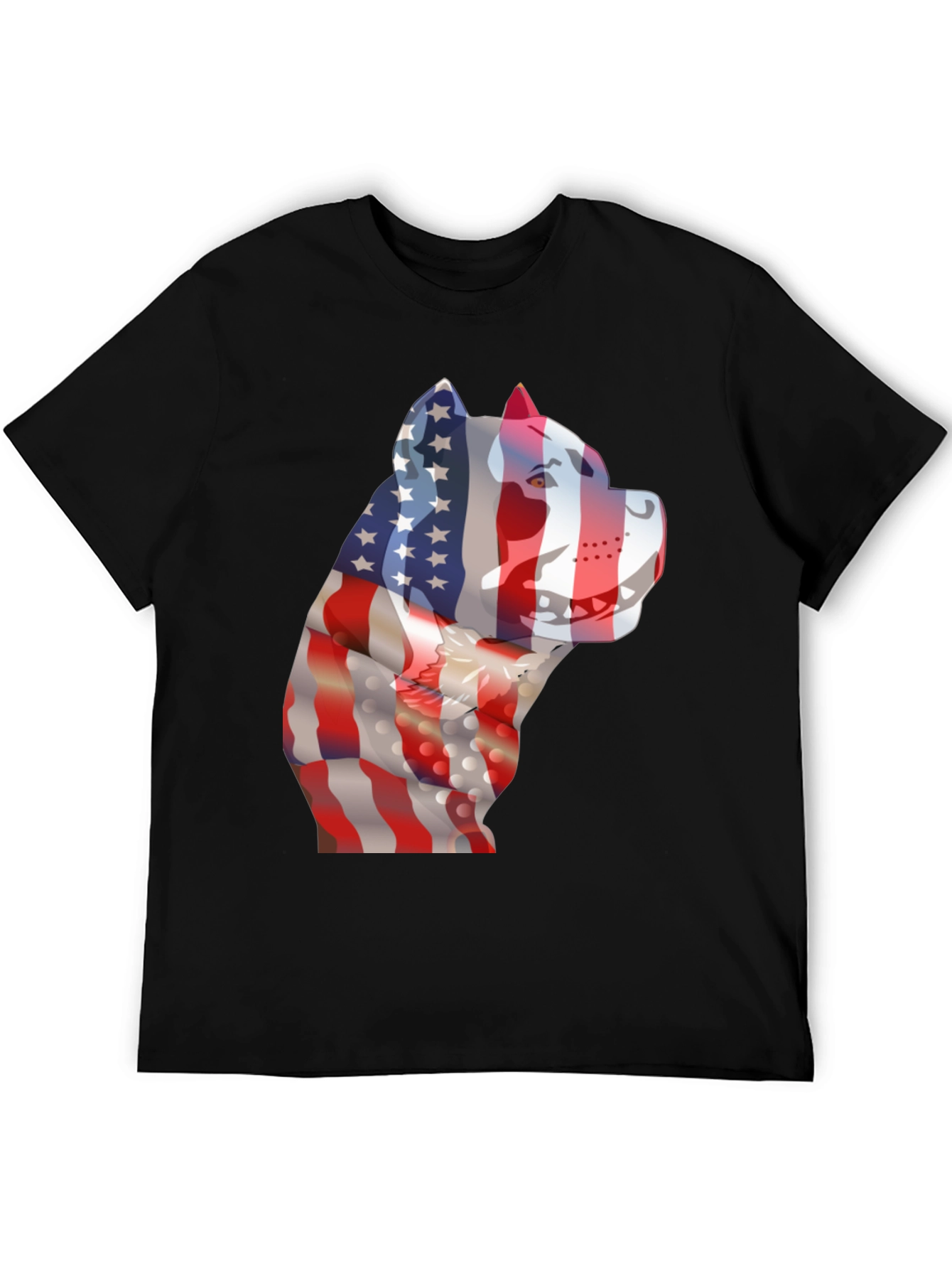 American Flag Dog Patriotic T-Shirt