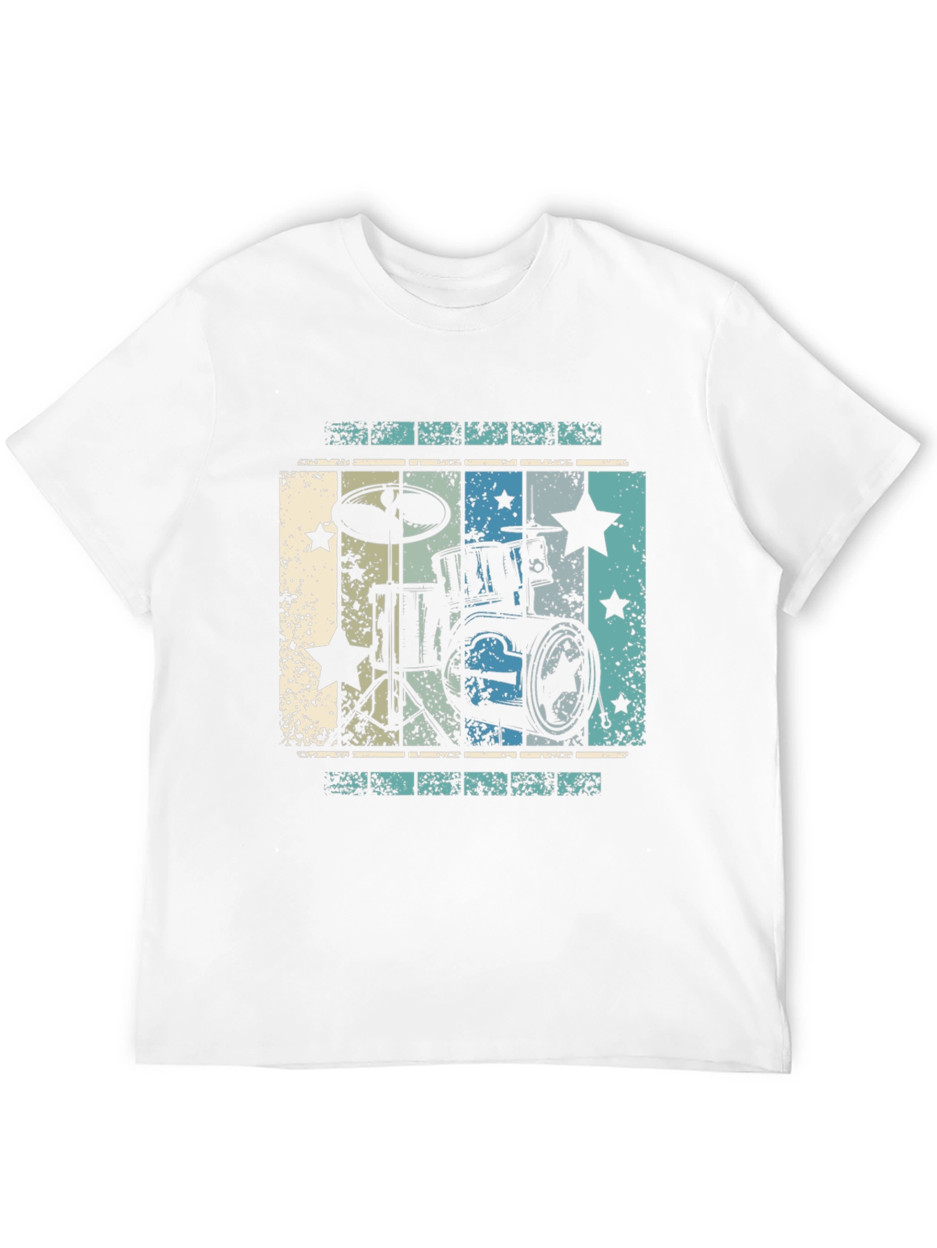 Retro Drum Set Graphic Tee