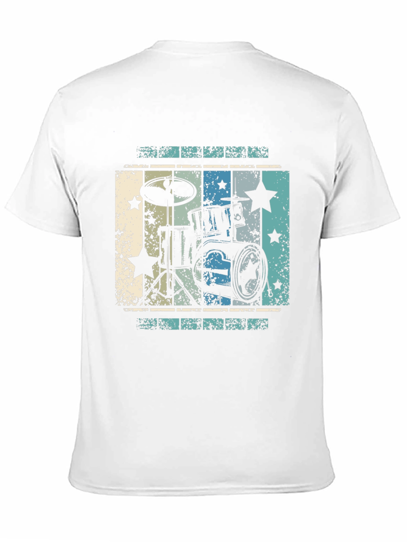Retro Drum Set Graphic Tee