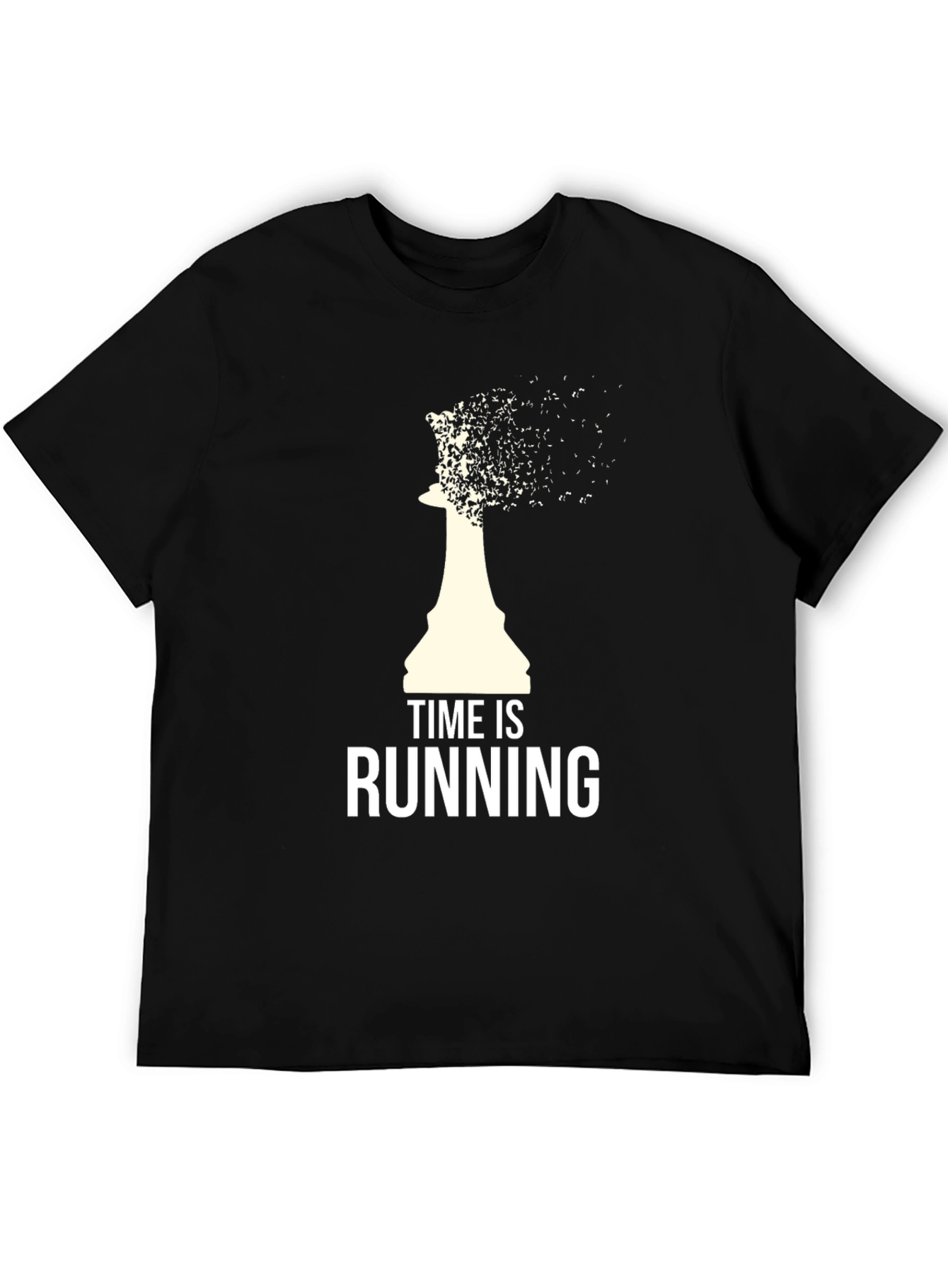 Time Is Running T-Shirt - Chess Piece Design