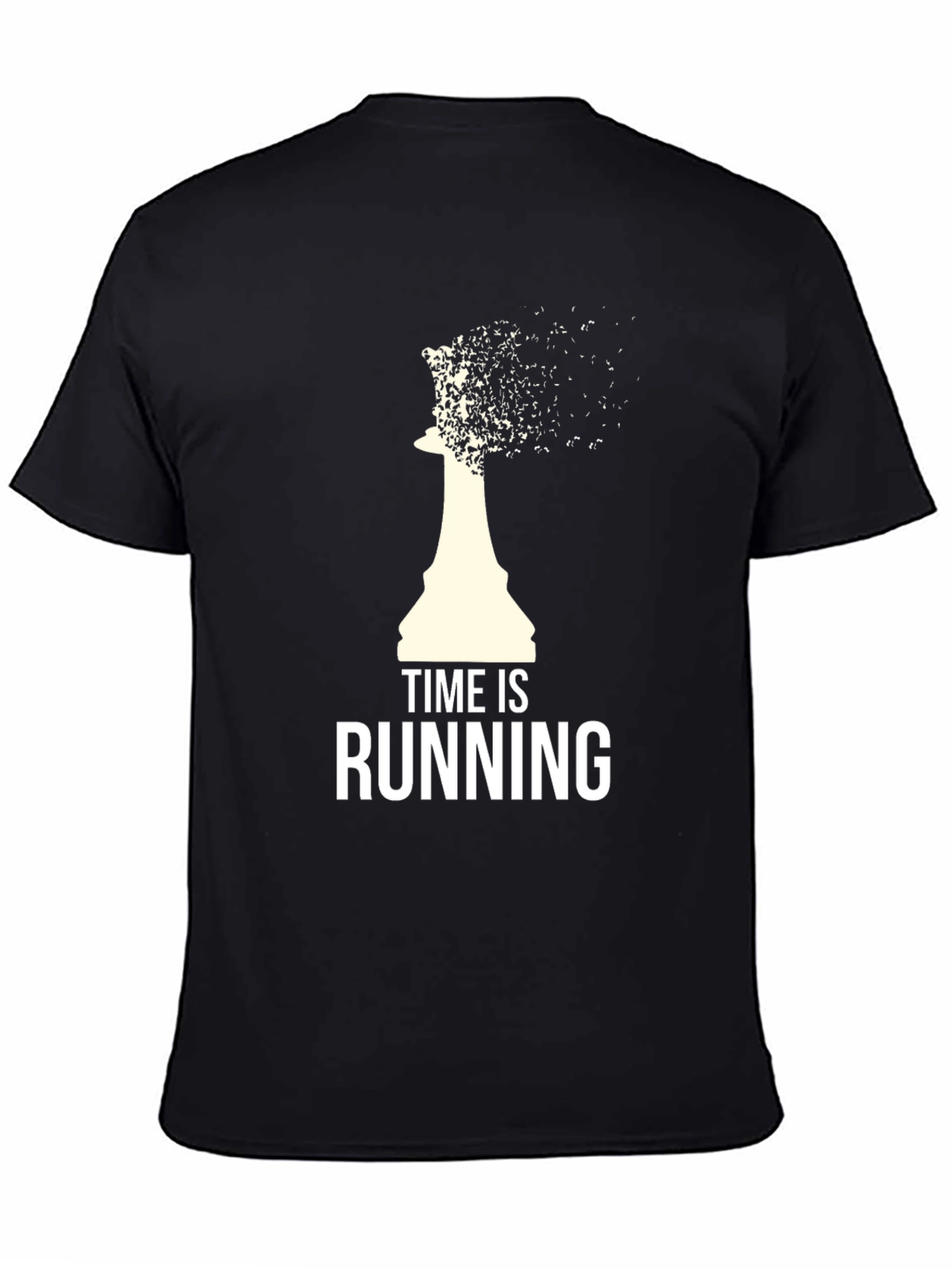 Time Is Running T-Shirt - Chess Piece Design