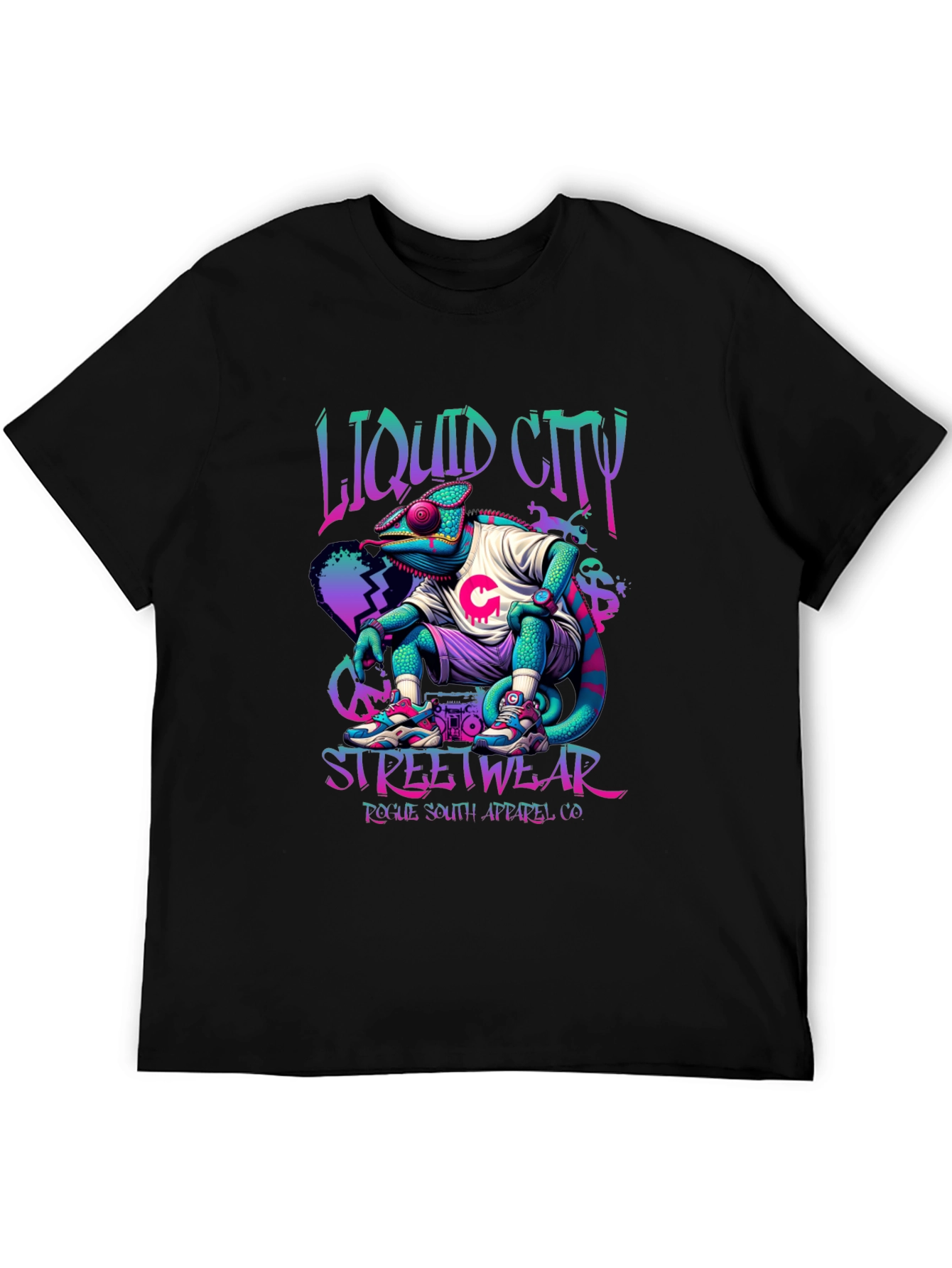 Liquid City Chameleon Streetwear T-Shirt