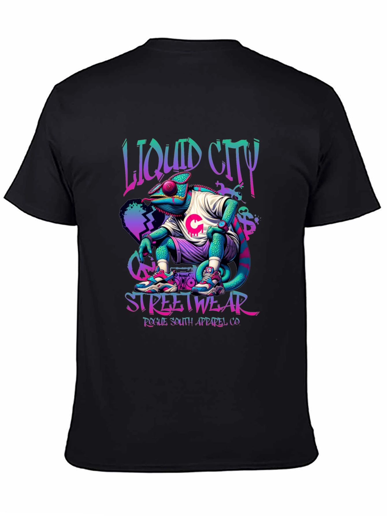 Liquid City Chameleon Streetwear T-Shirt