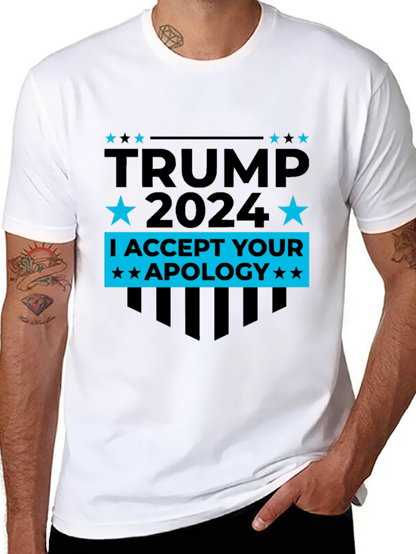 Trump 2024 T-Shirt - I Accept Your Apology Tee