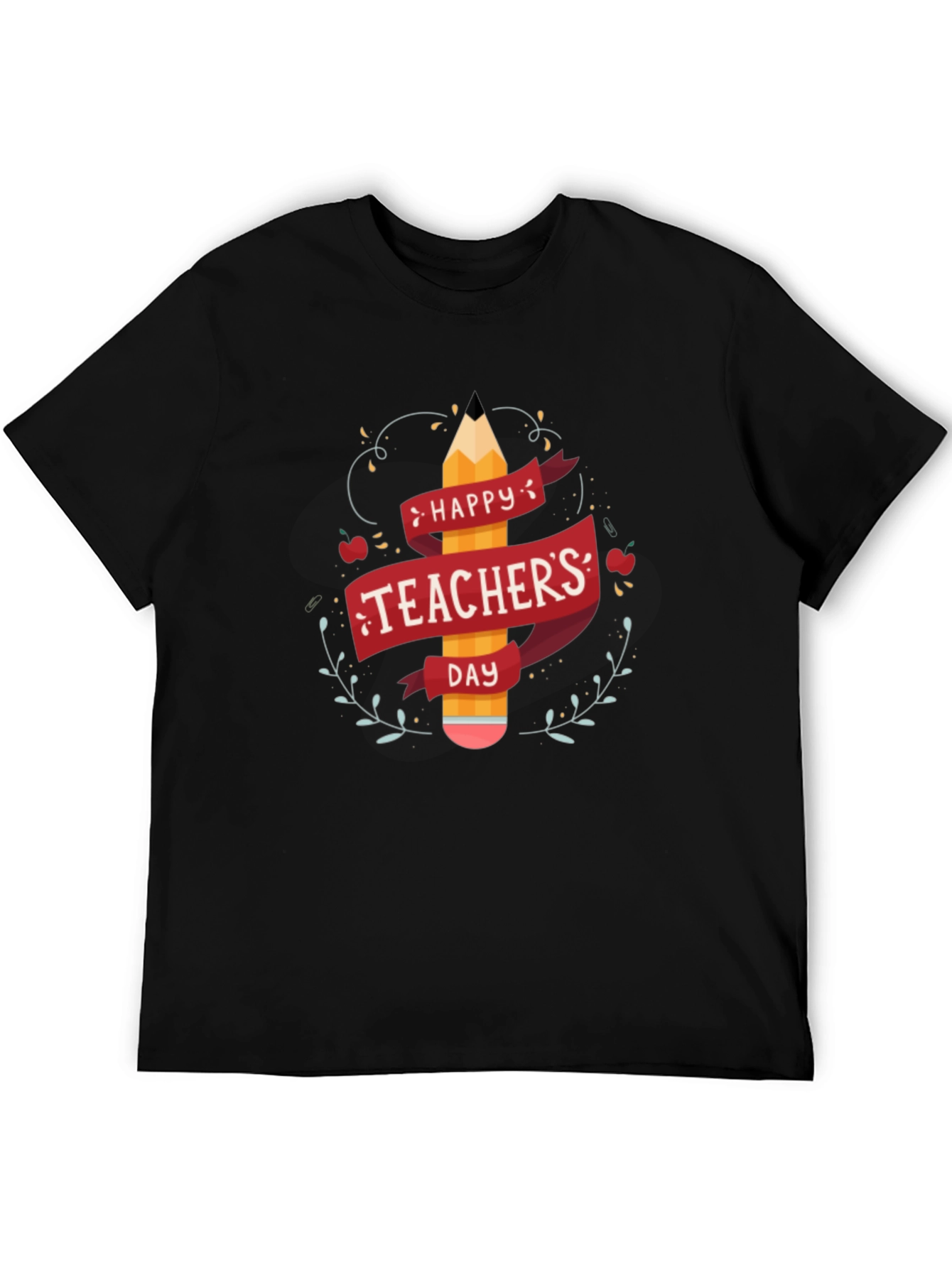Happy Teachers Day Black T-Shirt