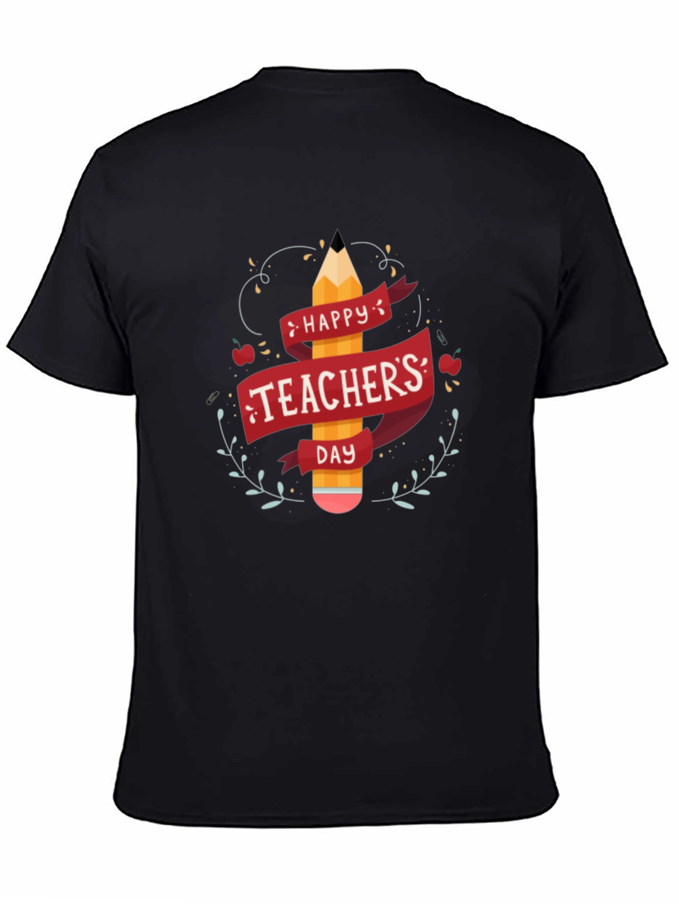 Happy Teachers Day Black T-Shirt