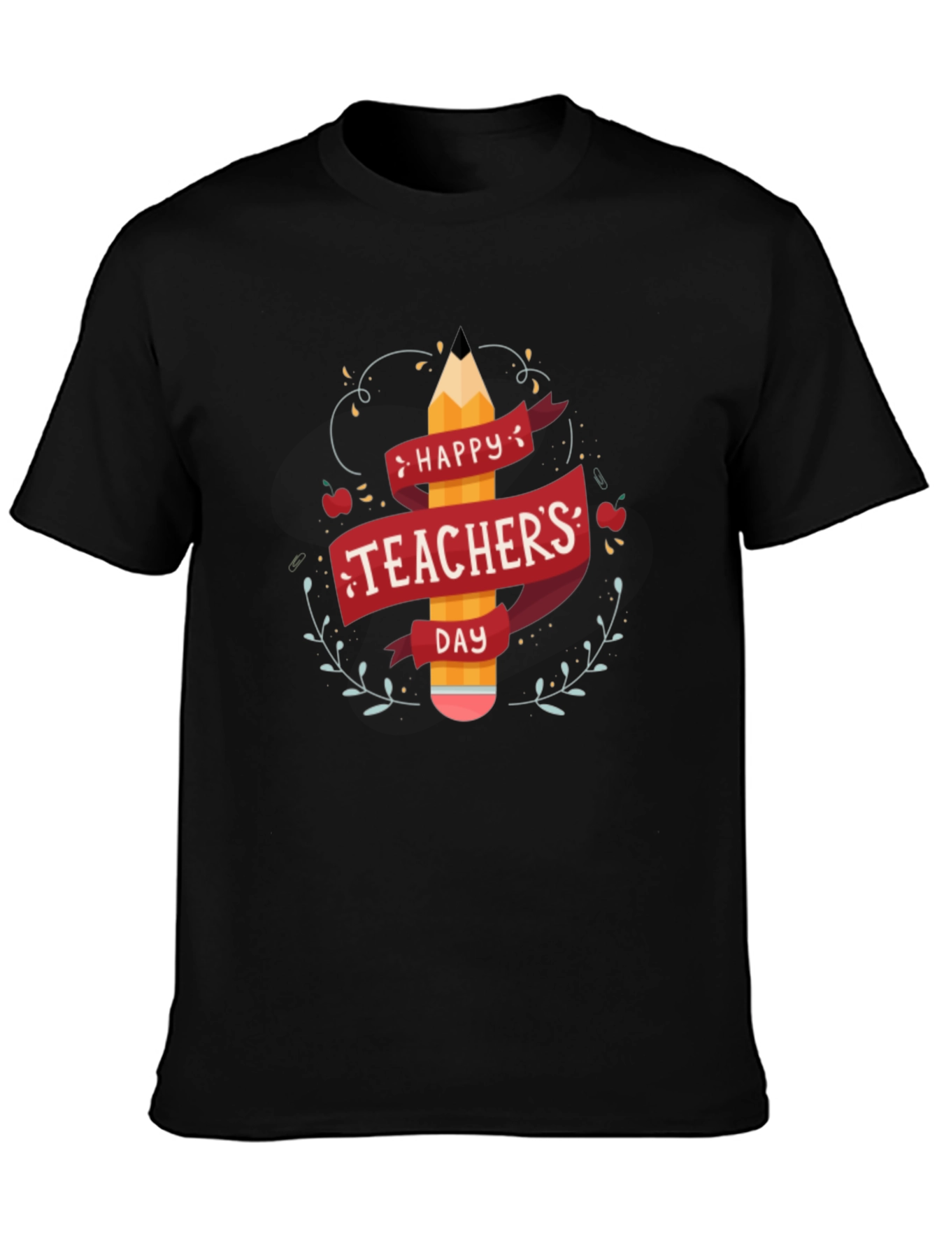 Happy Teachers Day Black T-Shirt