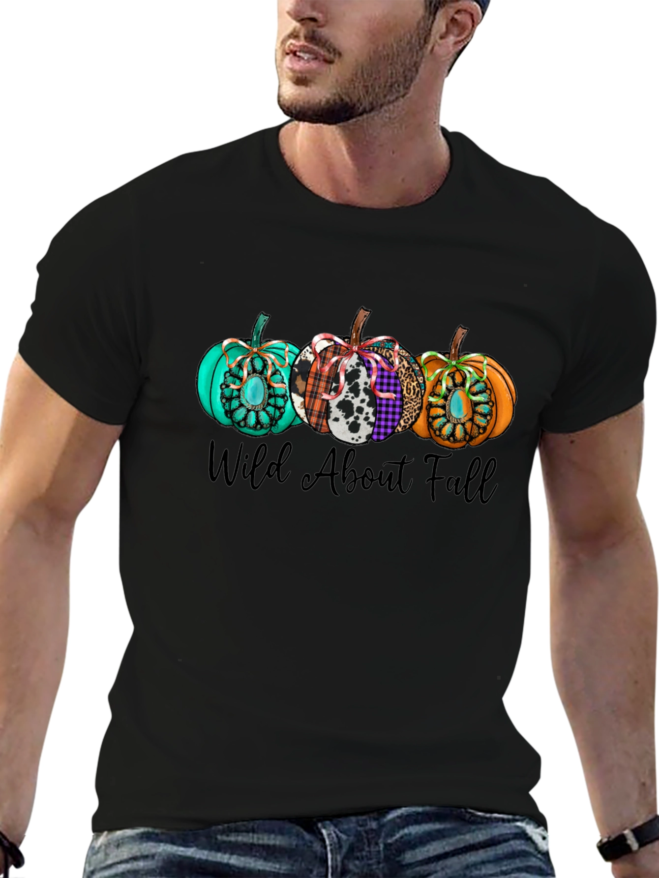 Wild About Fall Pumpkin Graphic Tee